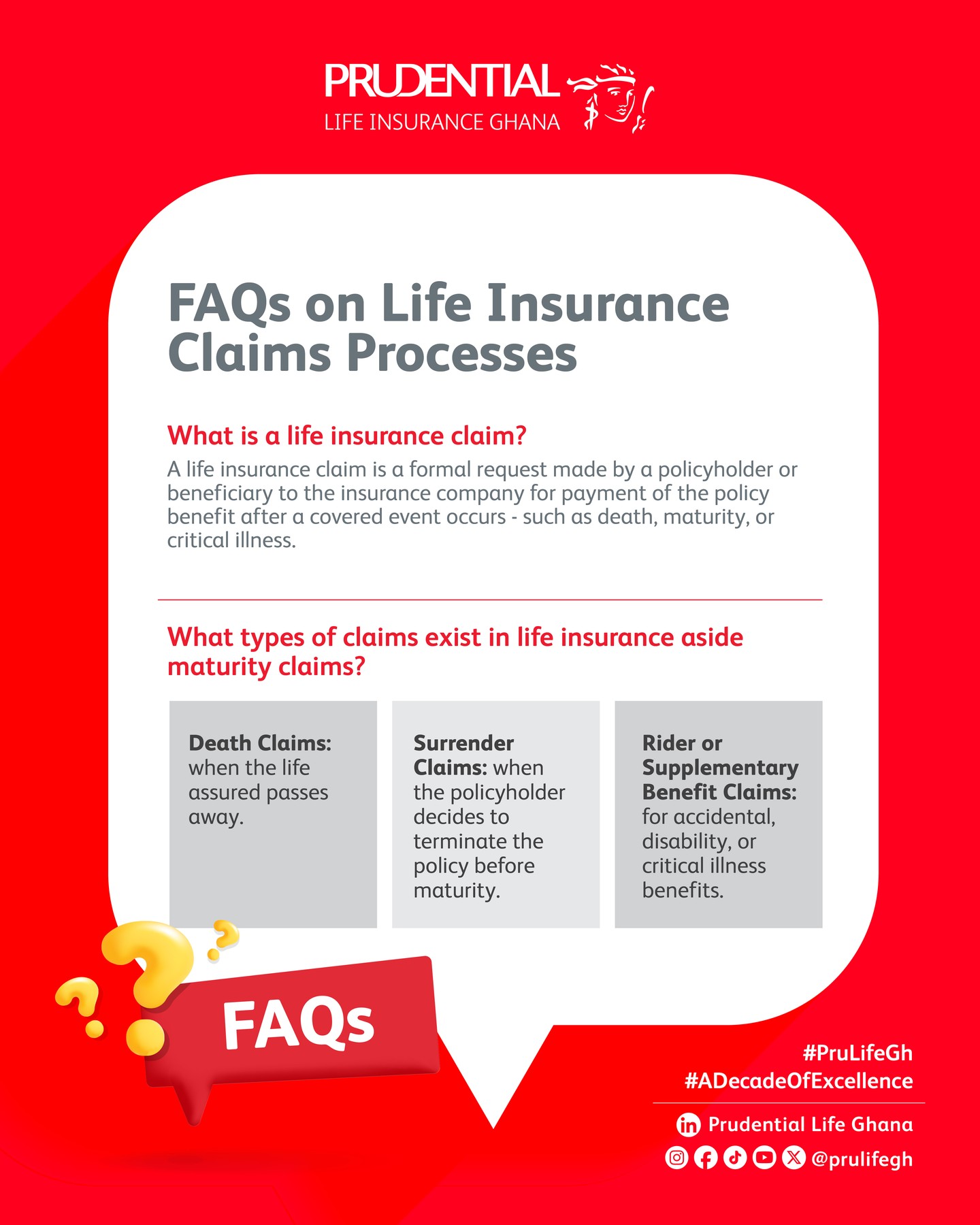 Prudential Life Insurance Ghana Facebook ad: PLIG, Prudential Life Insurance, Ghana