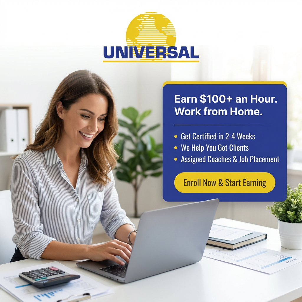 Roger Knecht, Universal Accounting Facebook ad