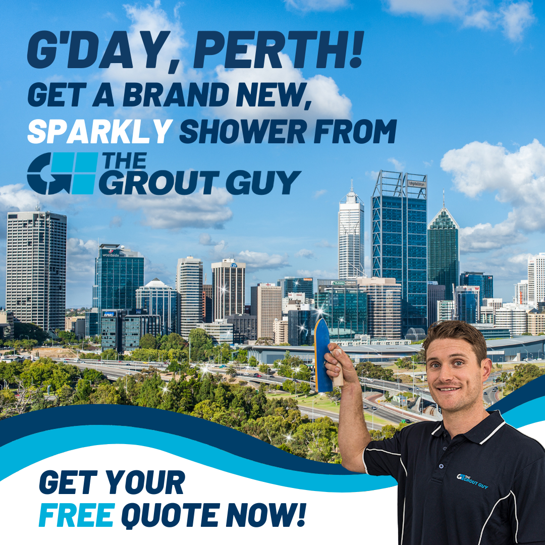 The Grout Guy Facebook ad: G'Day Perth Make your wet areas sparkle again!
