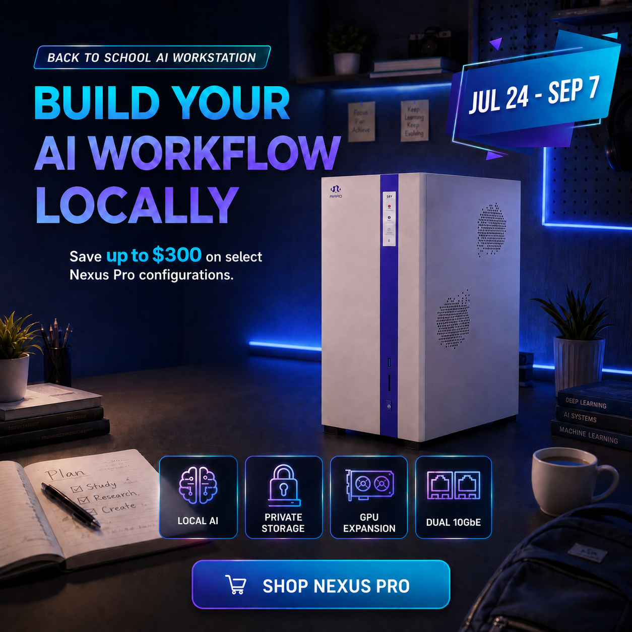 NIMO PC Facebook ad: Upgrade Your Local AI Workflow