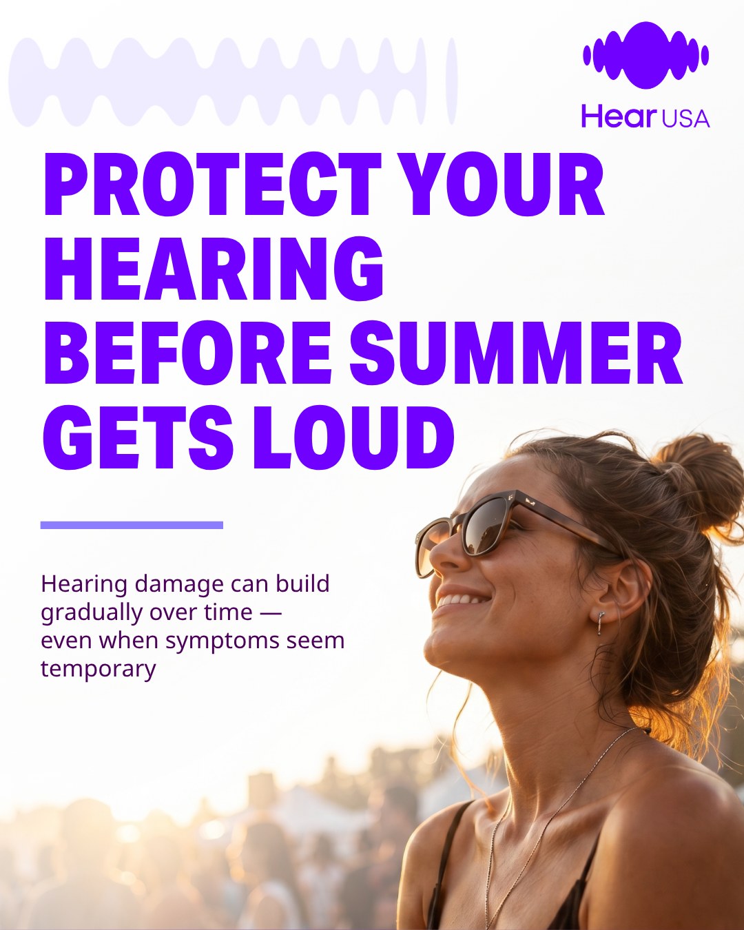 HearUSA Facebook ad: That ringing after a concert?
