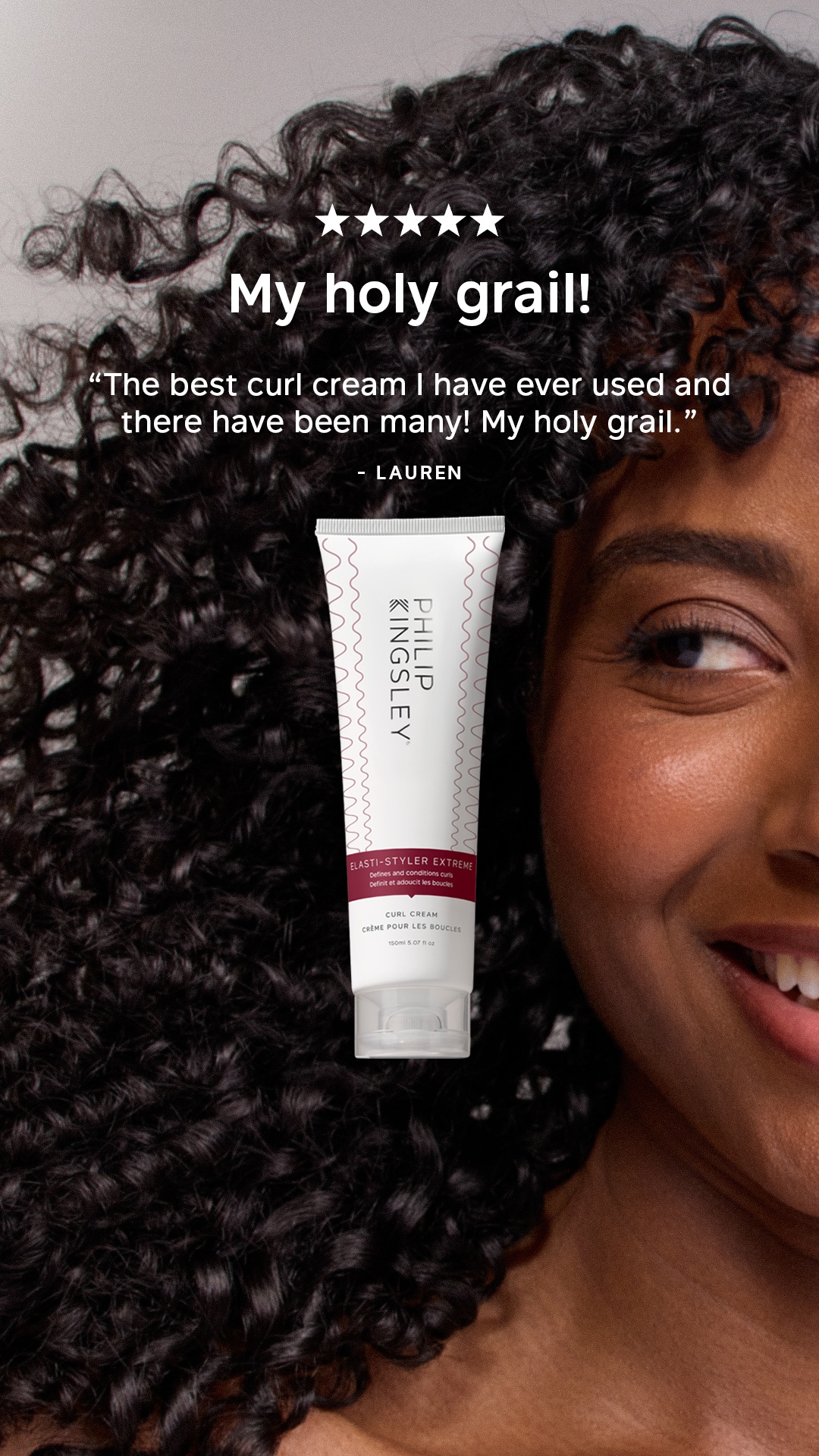 Philip Kingsley Facebook ad: 8-Hour Frizz Protection