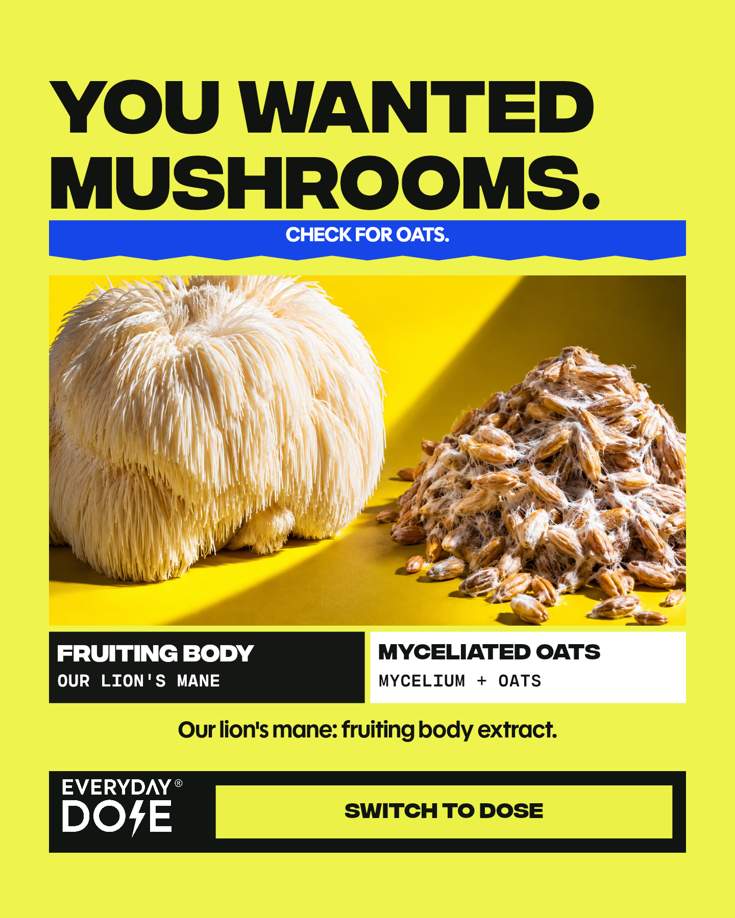 Everyday Dose Facebook ad: Pour Yourself Coffee That Does More