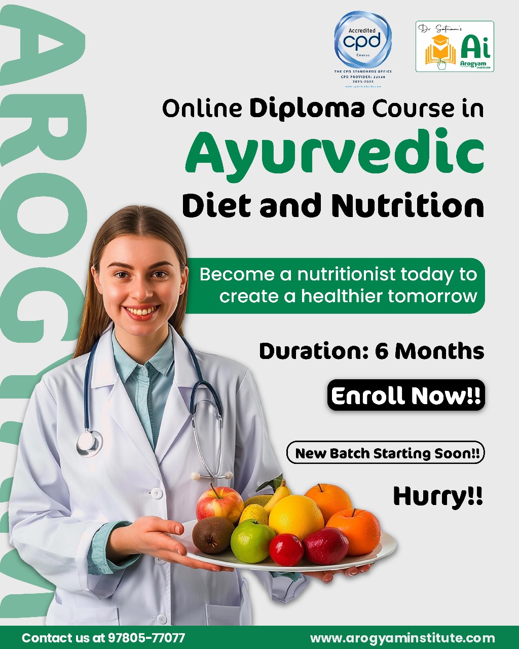 Arogyam Institute - Learn Ayurveda Facebook ad
