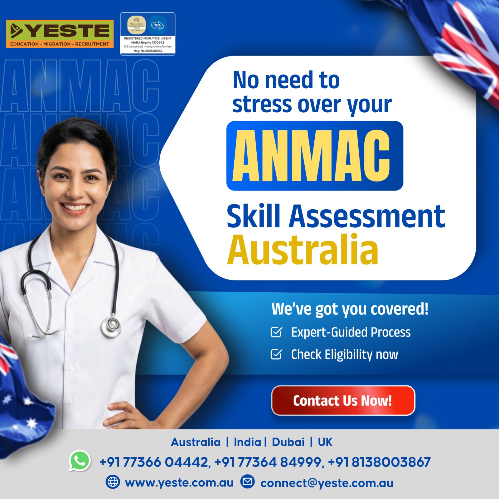 YESTE Migration & Education Consulting Facebook ad
