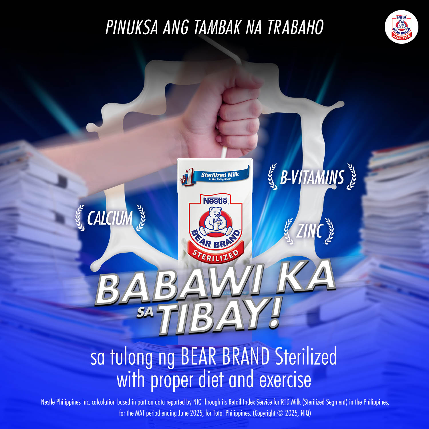 BEAR BRAND Sterilized Facebook ad: Walang trabahong aatrasan!