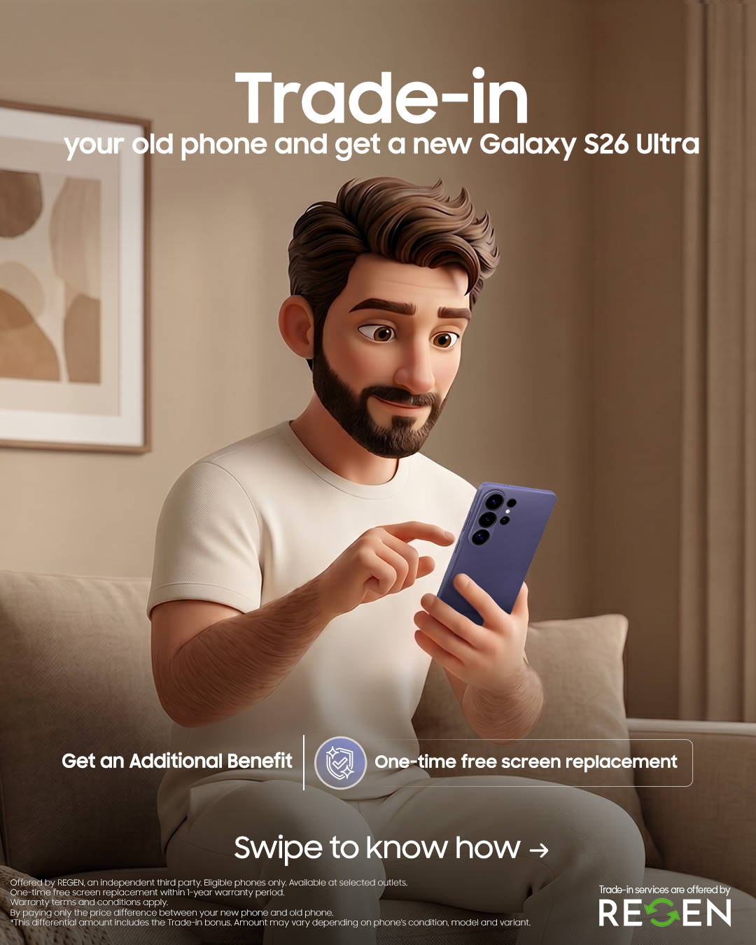 Samsung Facebook ad