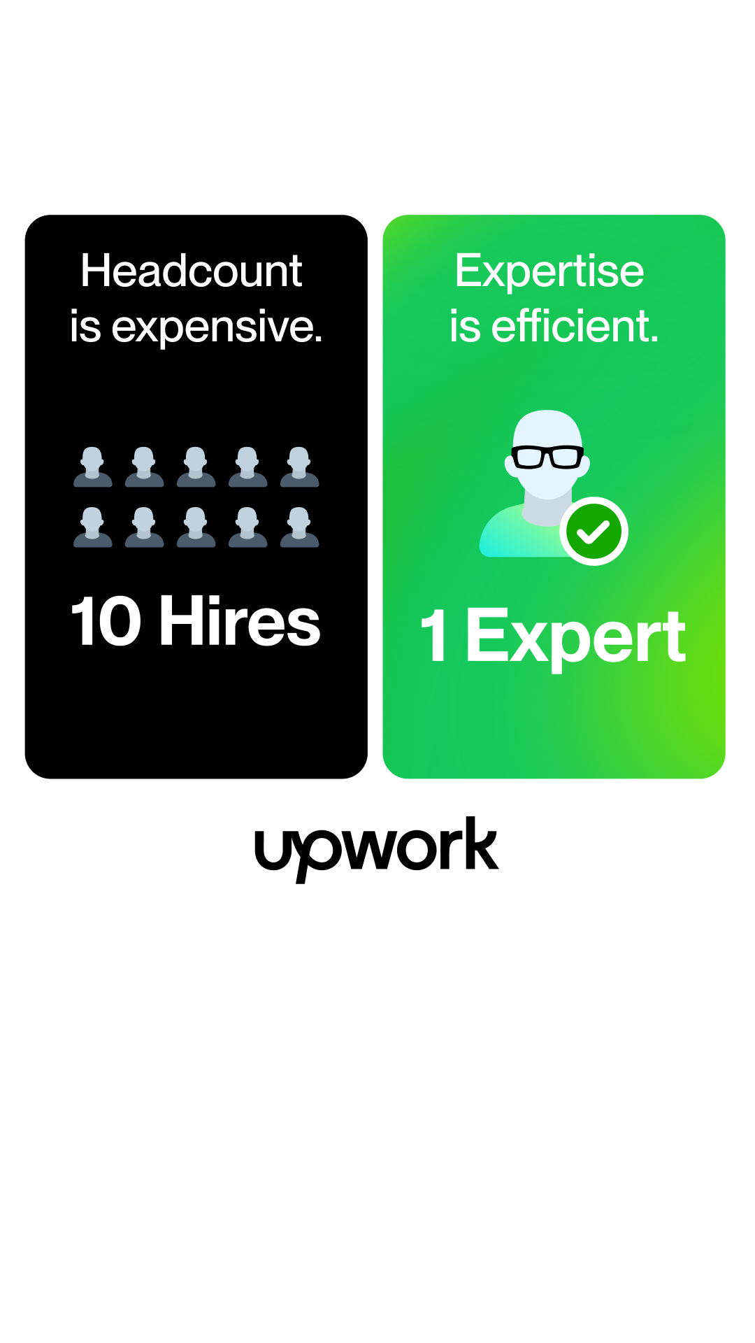 Upwork Facebook ad