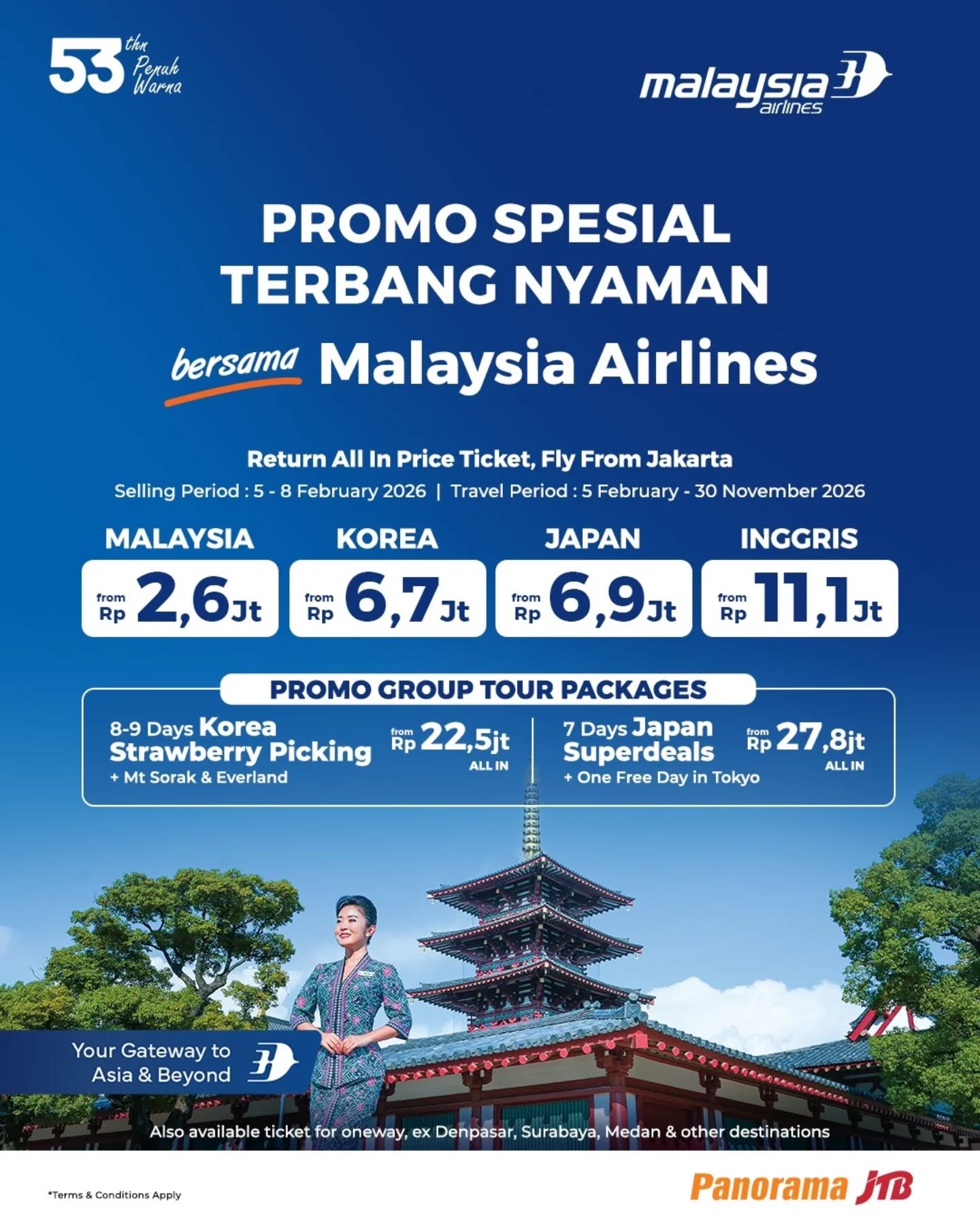 Panorama JTB Tours Facebook ad