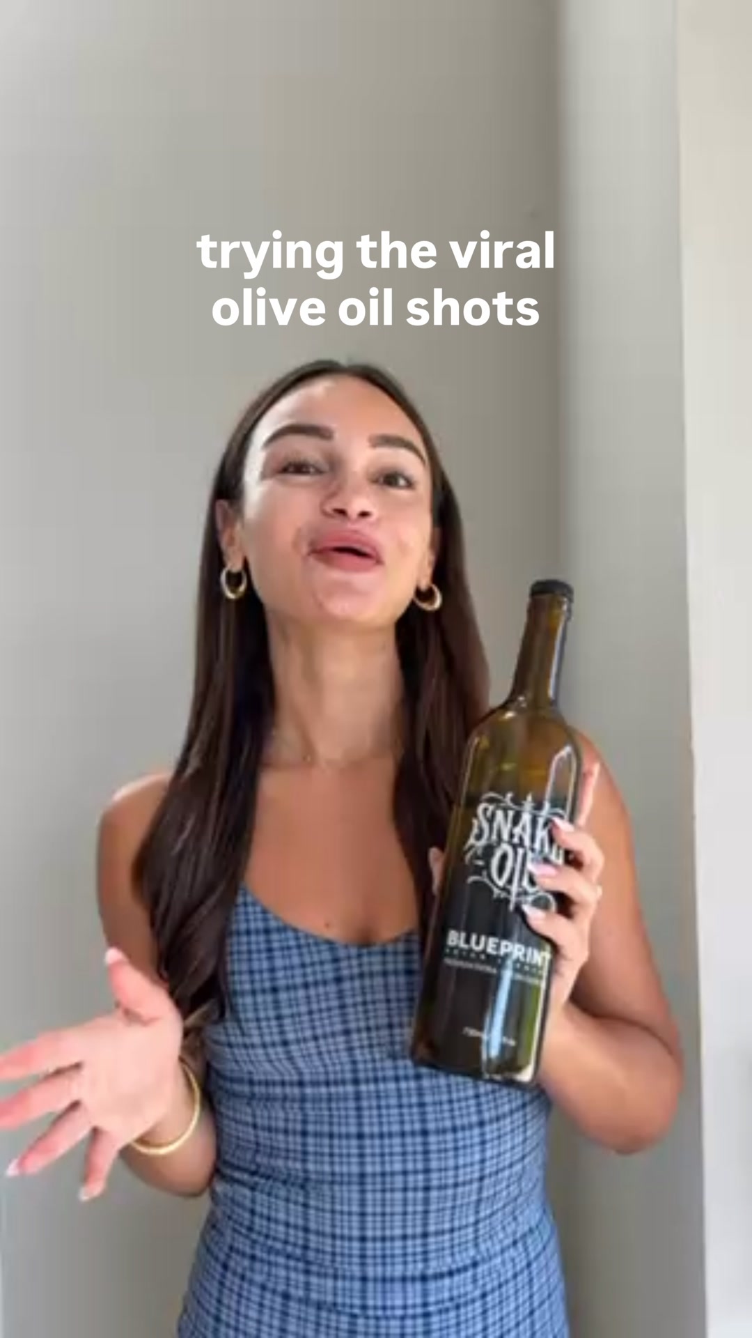 Blueprint Longevity Facebook ad: Extra Virgin Olive Oil made for Longevity.