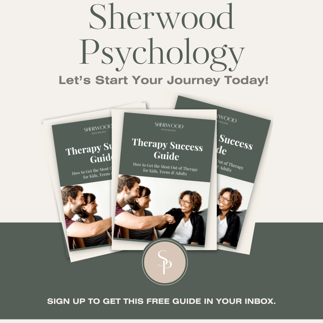 Sherwood Psychology Facebook ad: Is your child struggling with attention, focus, or…