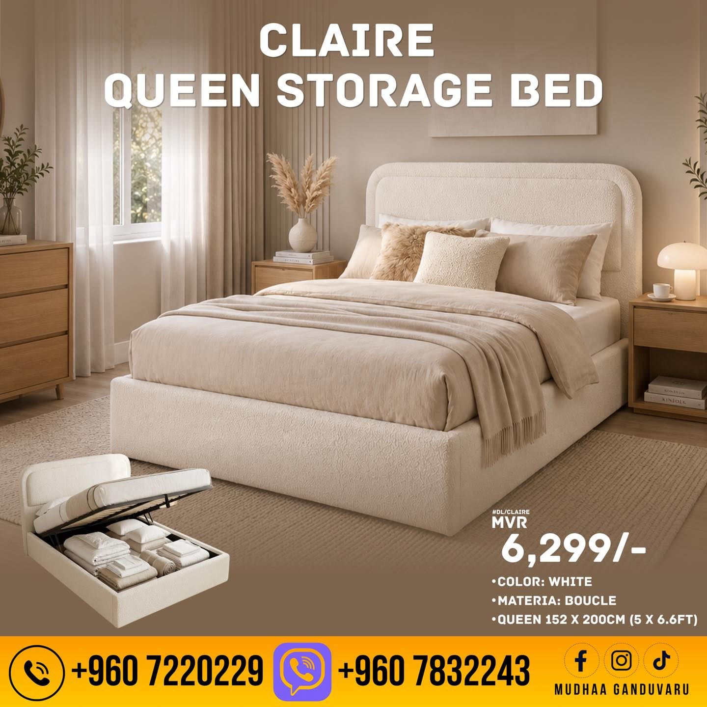 Mudhaa Ganduvaru Facebook ad: Upgrade Your Bedroom with Stylish & Comfortable Beds