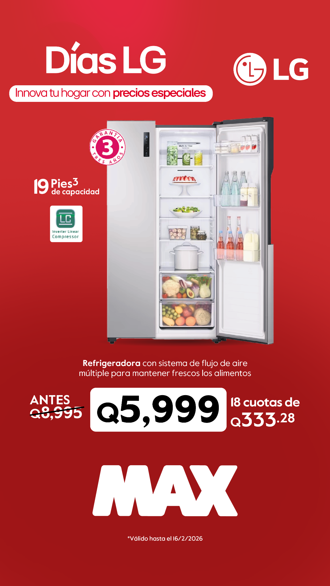 Tiendas MAX Facebook ad