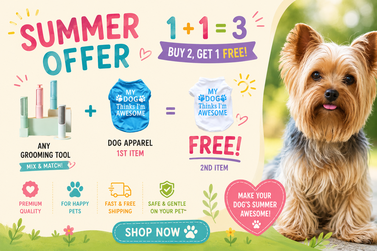 YitiYi Facebook ad: BUY 2 → GET 1 FREE