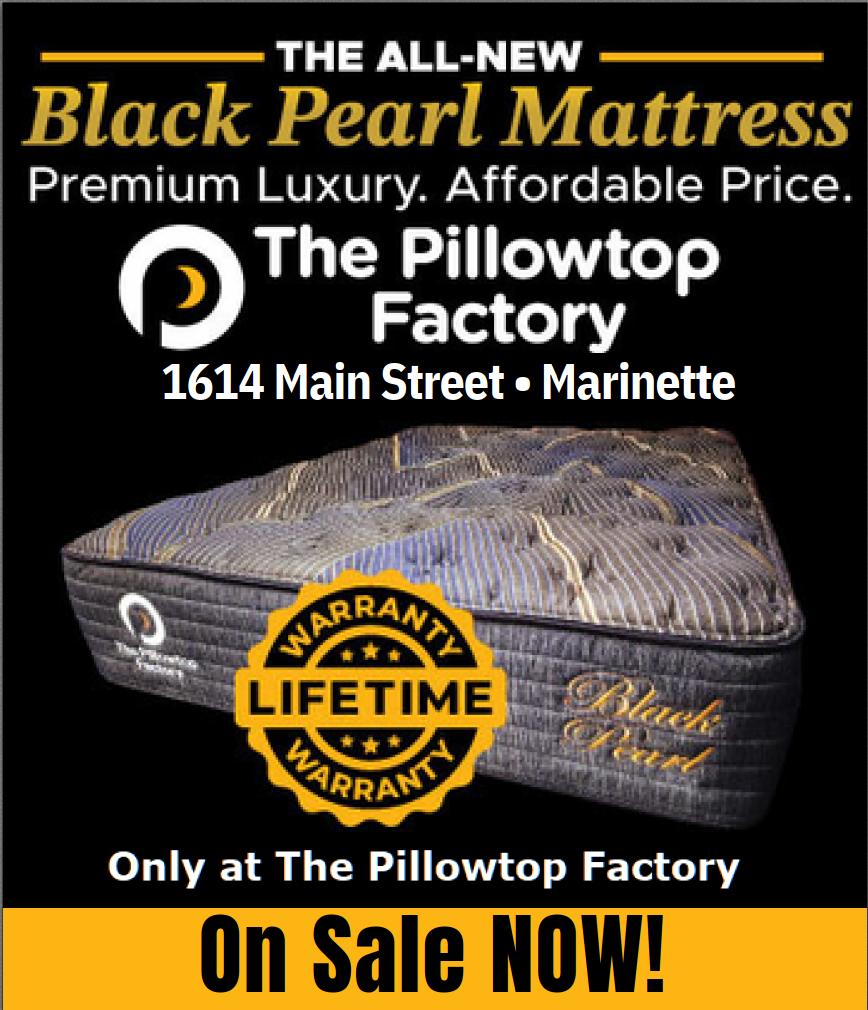 The Pillowtop Factory Facebook ad: Home of the Lifetime Warranty!