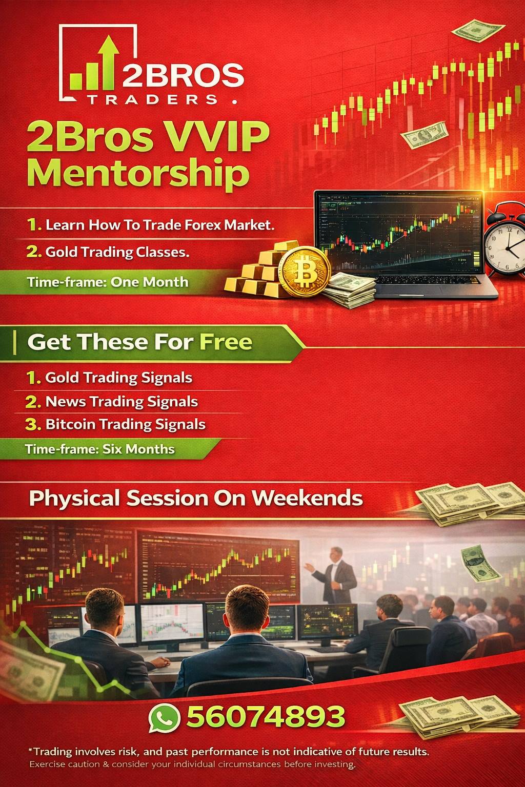 2Bros Traders. Facebook ad: let's Have Physical Sessions Together