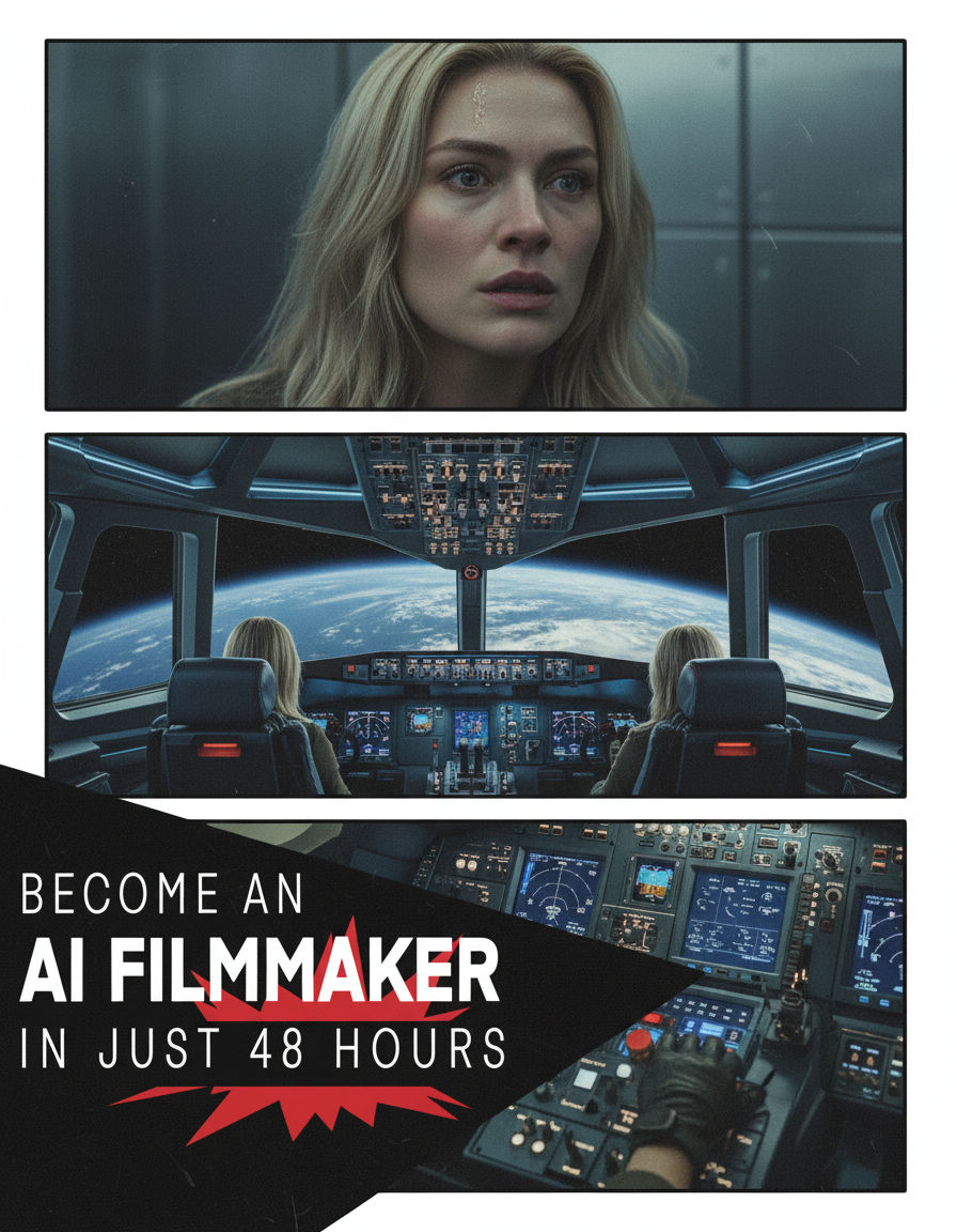 Steptwo.ai Facebook ad: Learn AI Filmmaking In Just 48 Hours
