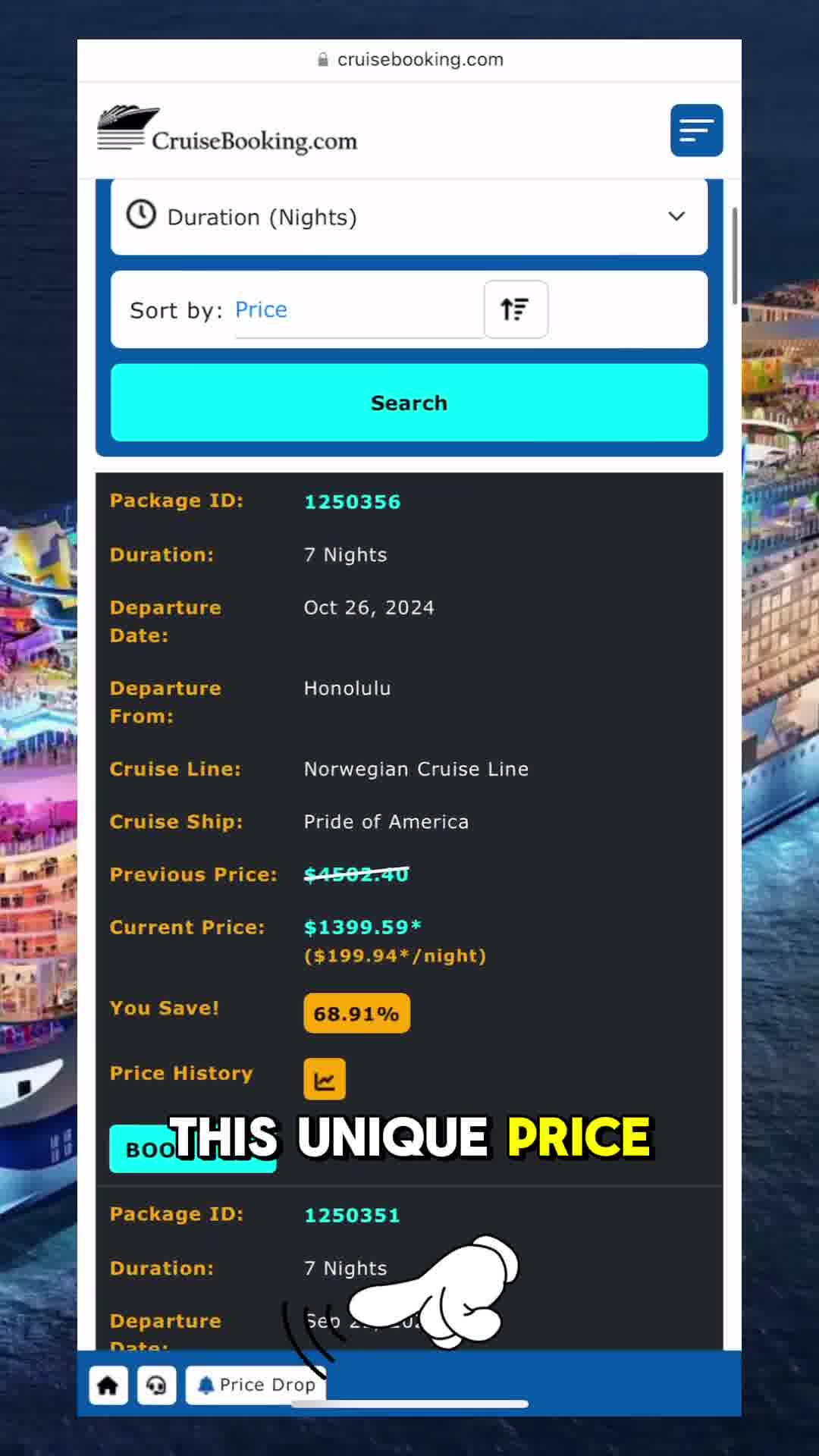 CruiseBooking Facebook ad: Unlock Vacation Deals Now