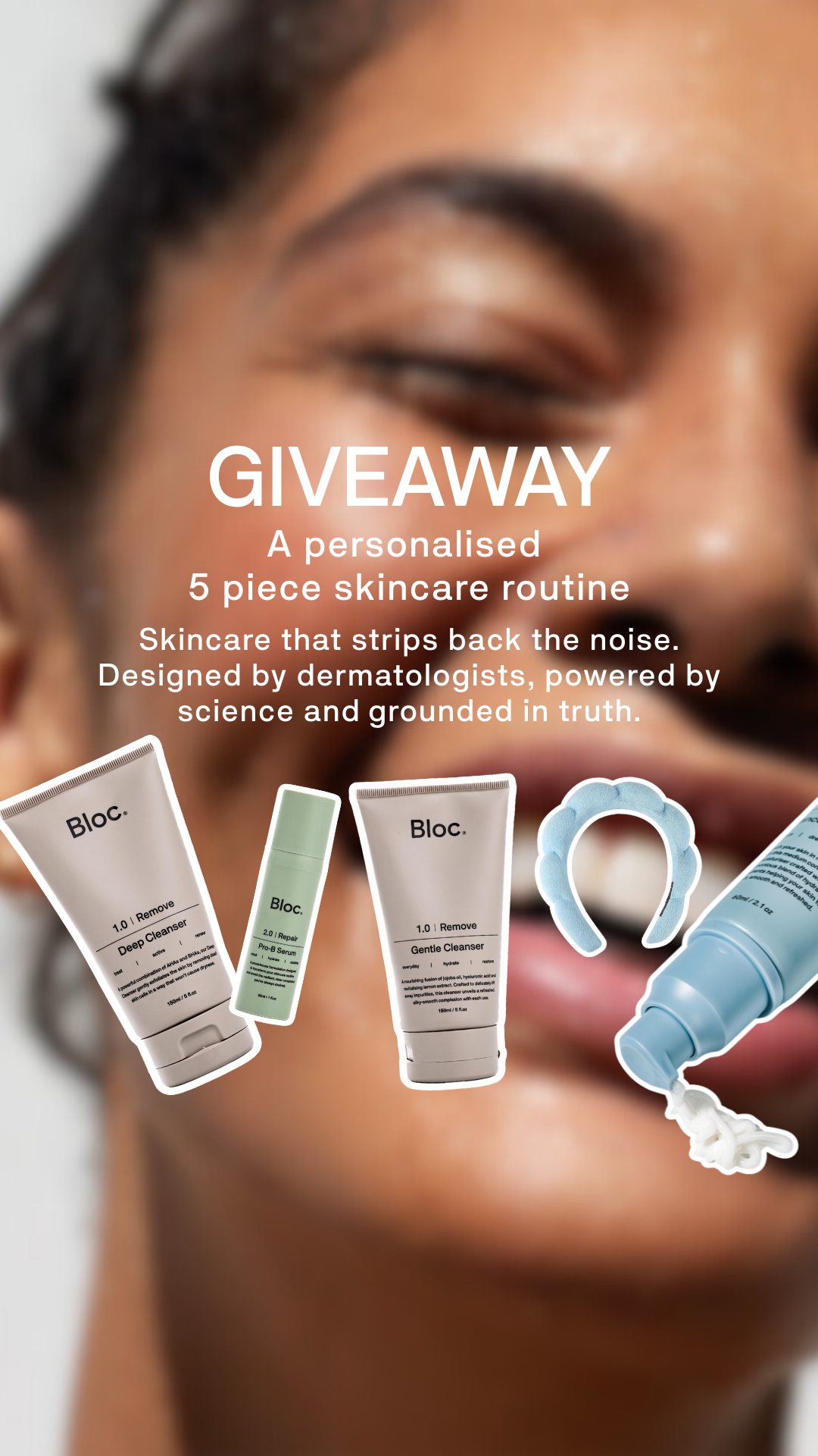 Bloc Skincare Facebook ad