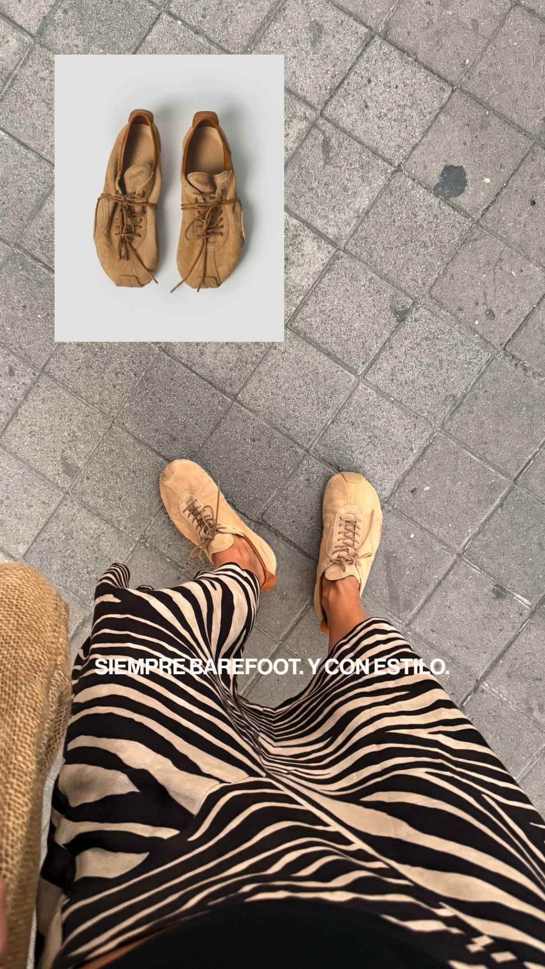 KOOPS Facebook ad: Barefoot sneakers
