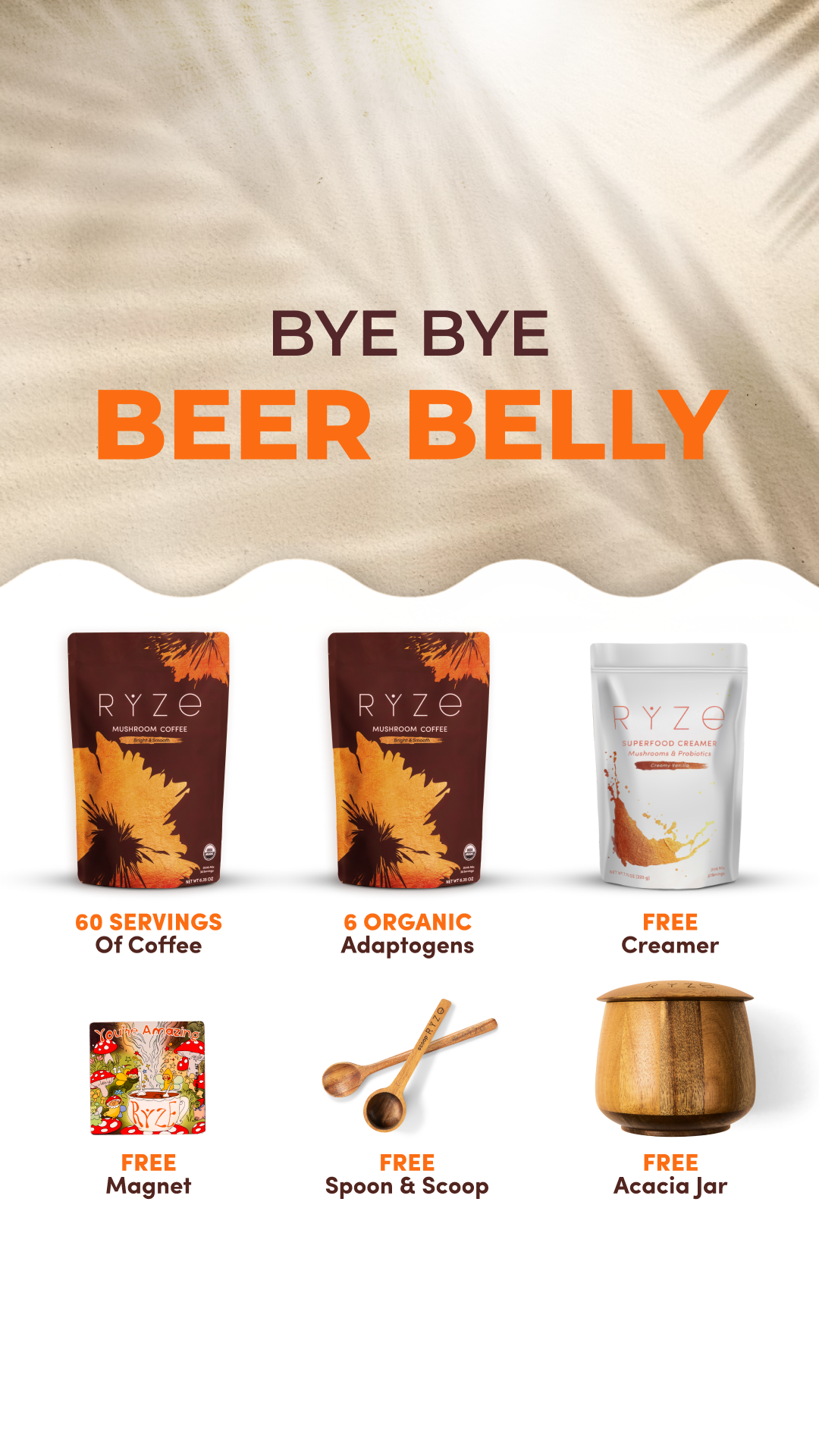 RYZE Superfoods Facebook ad
