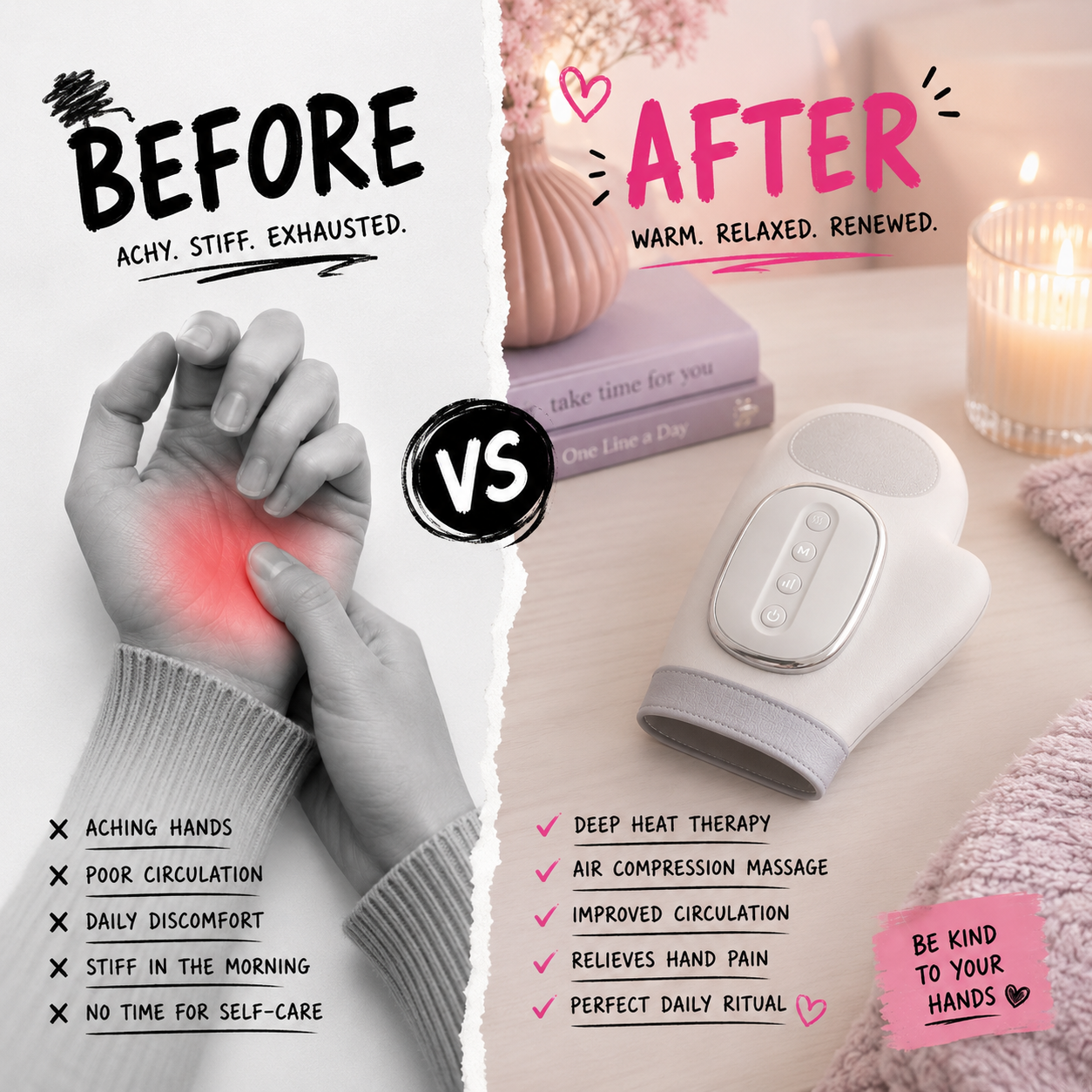 Kallon Facebook ad: Hand Pain Slowing You Down?
