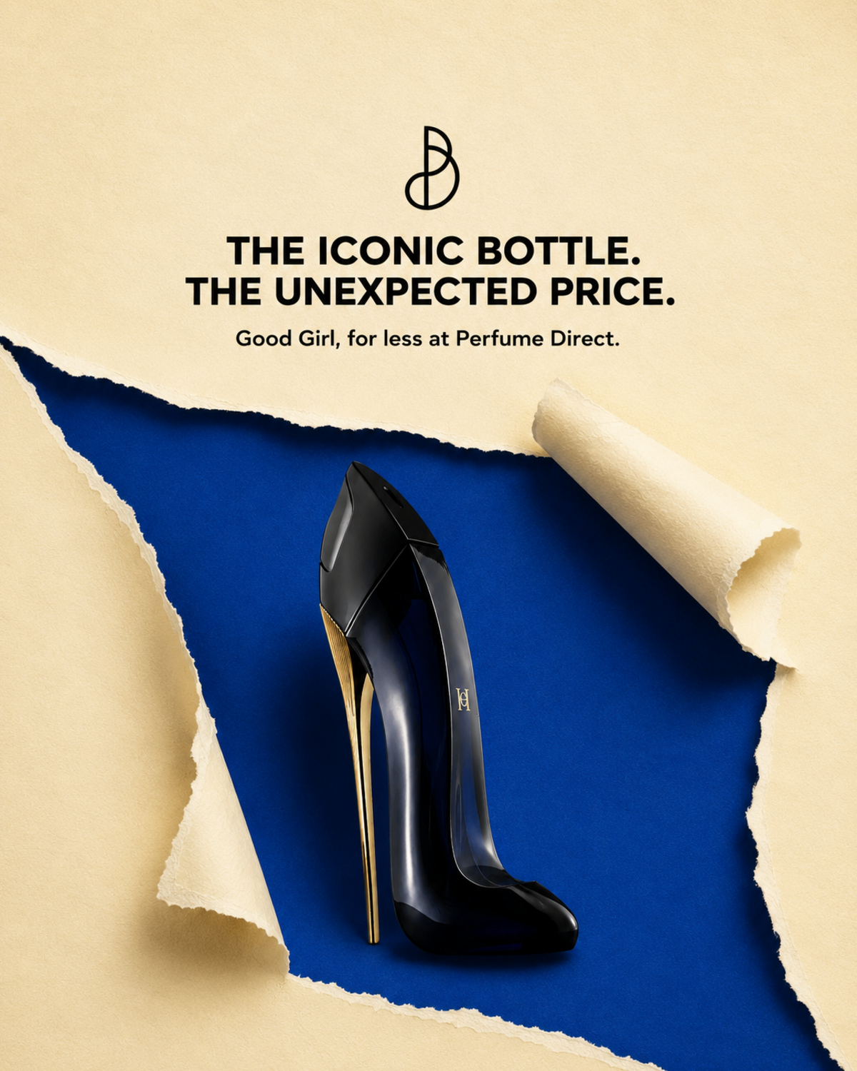 Perfume Direct Facebook ad: Good Girl, for Less