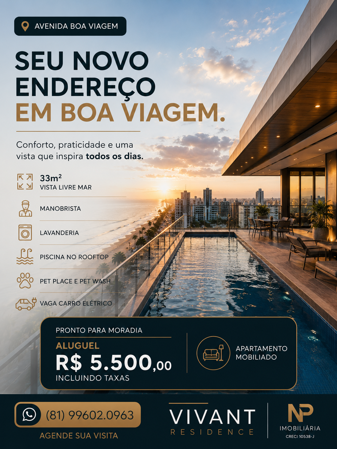 Imobiliária Nailton Paulo Facebook ad: Apartamento mobiliado na Av. Boa Viagem, pronto pra morar…