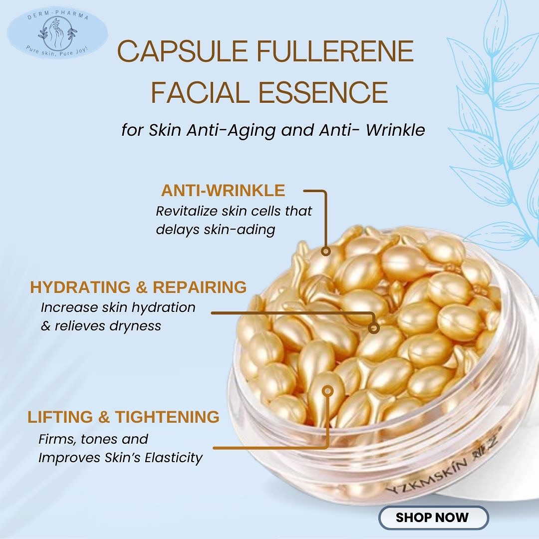 Derm-Pharma Facebook ad: New Year Sale is On! Grab your fav Skin care Product Now
