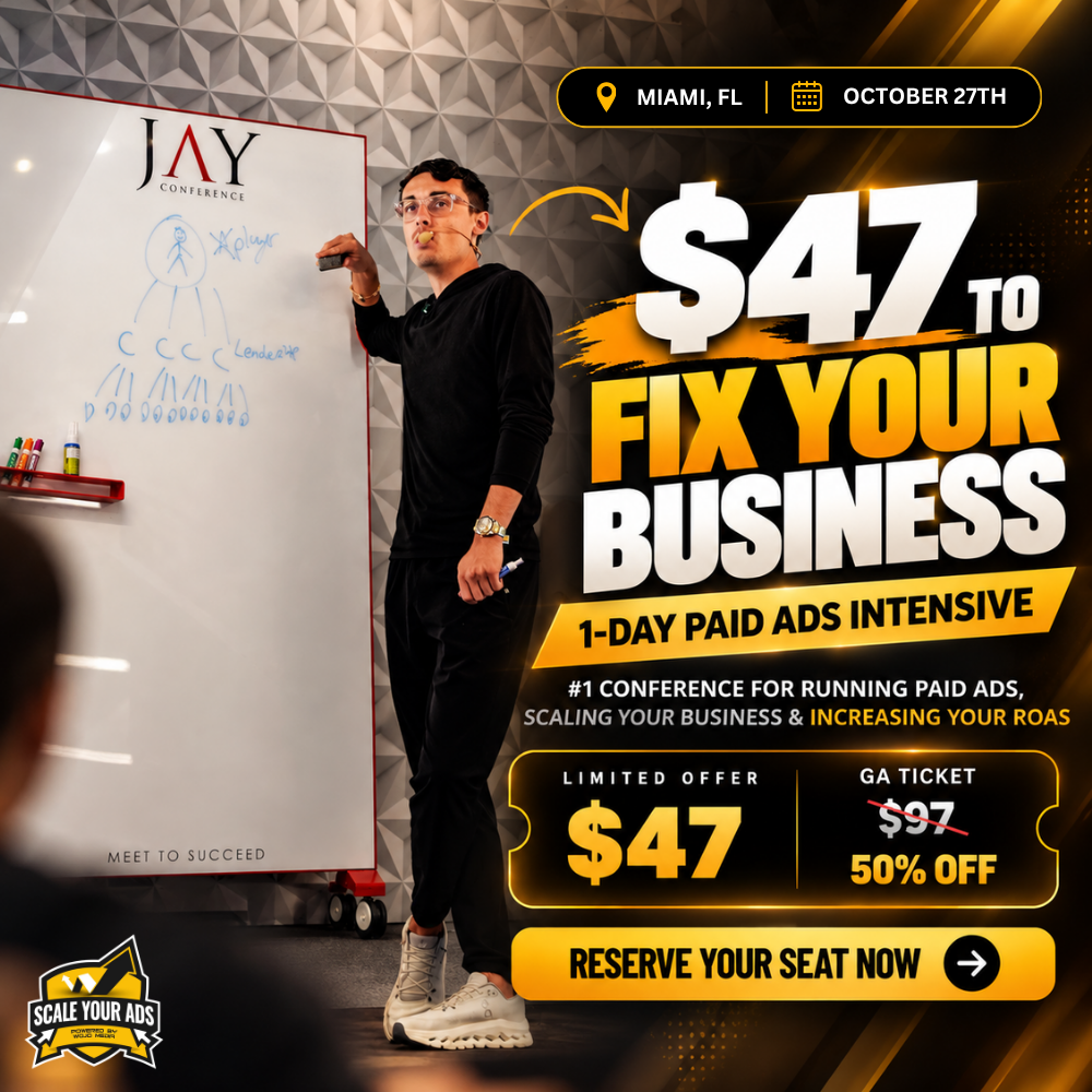 Jason Wojo Facebook ad: [Miami, FL #1 Event For Scaling Your Ads]