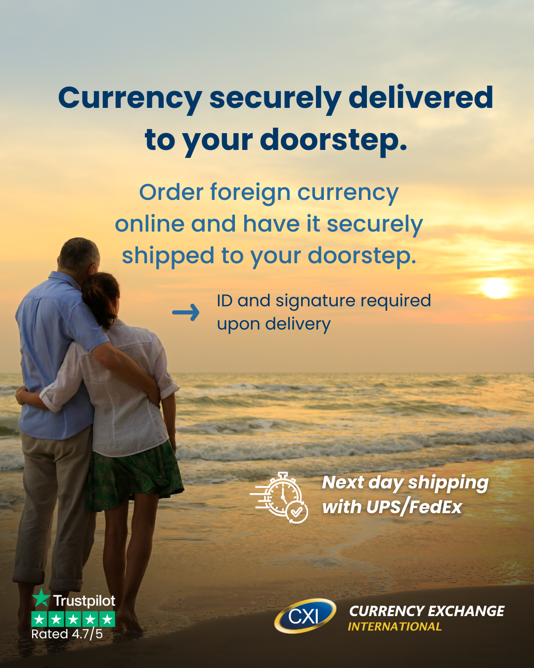 Currency Exchange International Facebook ad from Dec 31, 2025