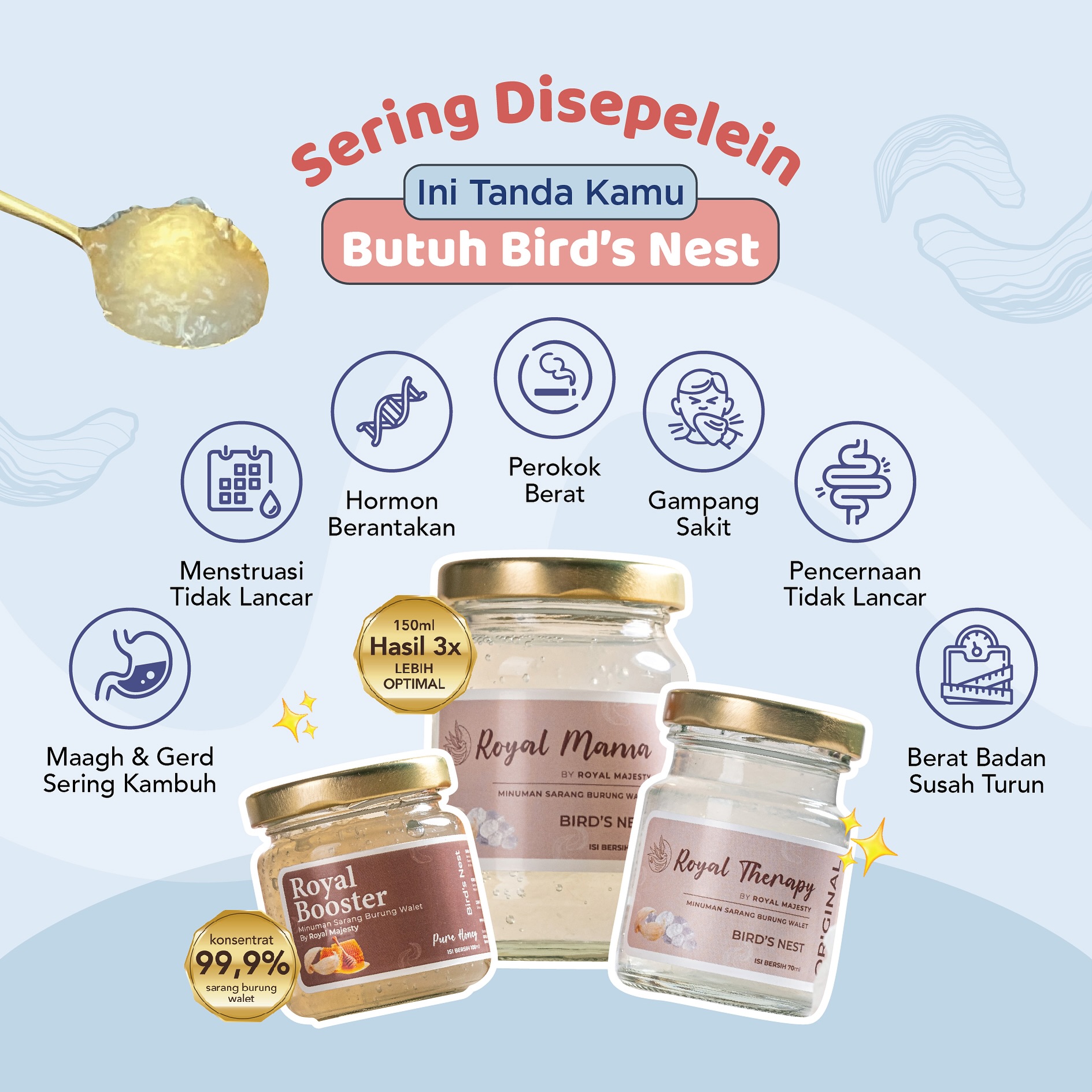 Royal Majesty Bird Nest Semarang Facebook ad: Siapa Sangka Tanda-Tanda Ini Ternyata Alarm Tubuh Kamu…