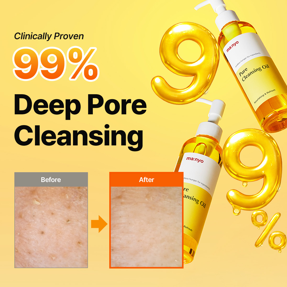 manyofactory_official_global Facebook ad: Start fresh with Pure Cleansing Oil