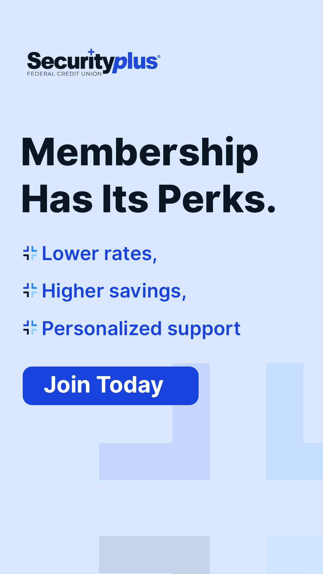 Securityplus Federal Credit Union Facebook ad from Oct 2, 2025