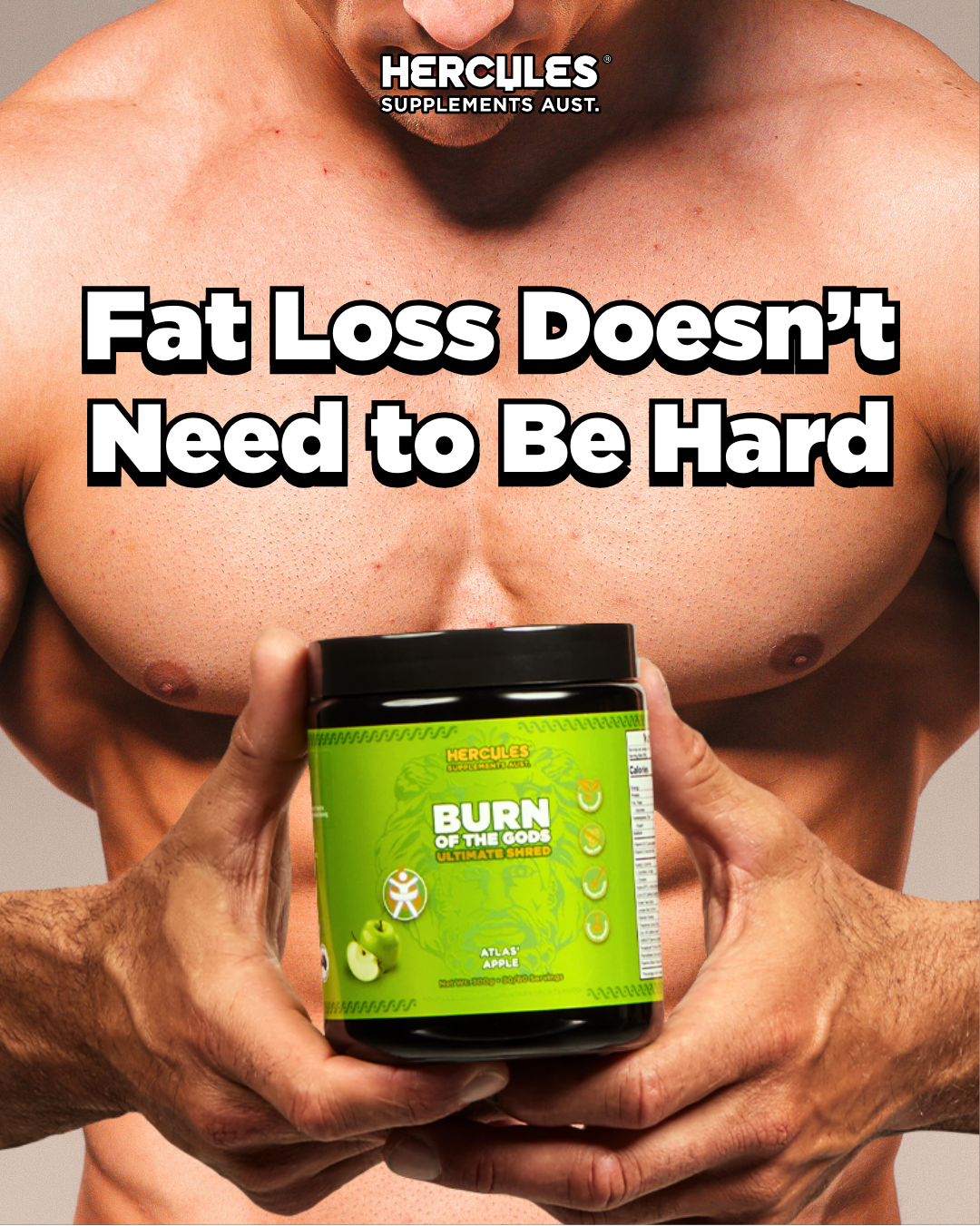 Hercules Supplements Aust Facebook ad