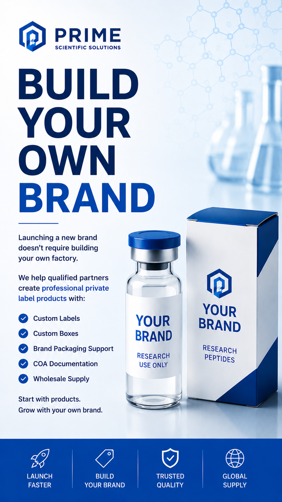 Vertex Peptide Research Facebook ad: Purchase Products, Get Free Packaging