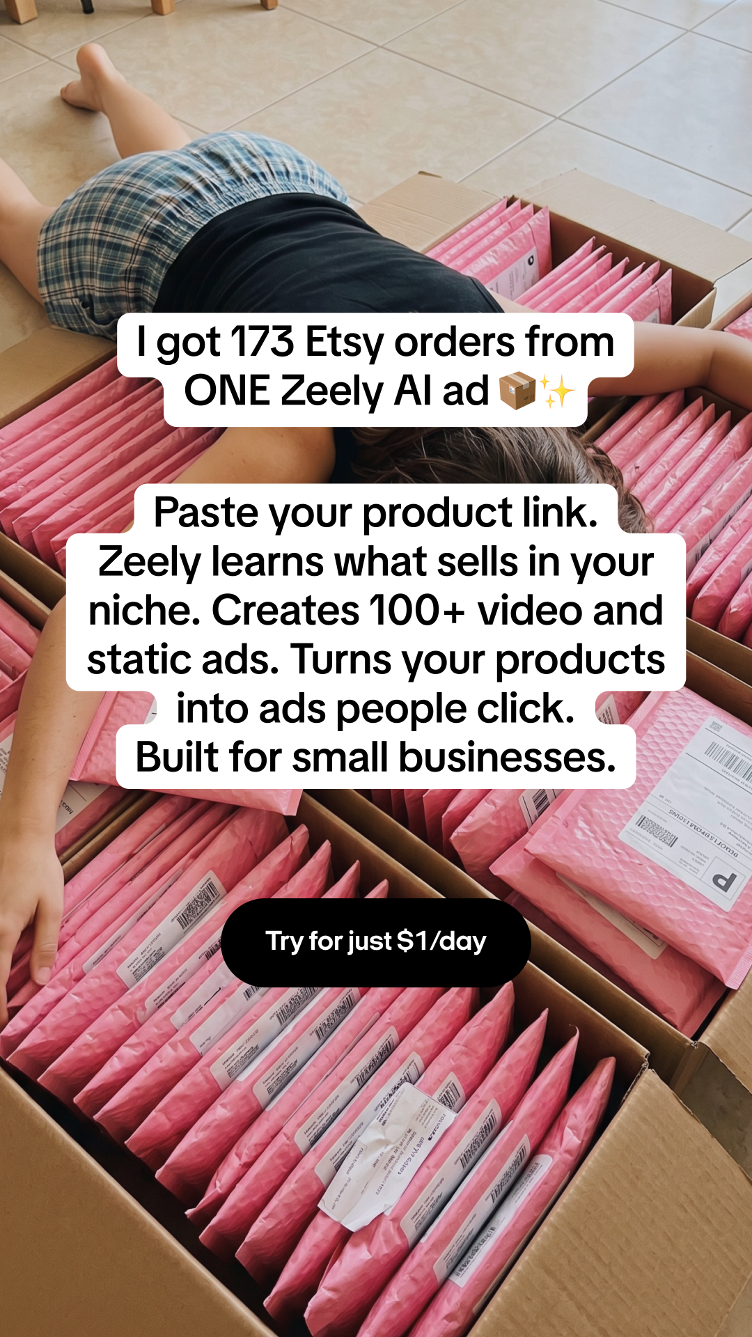 Zeely Facebook ad