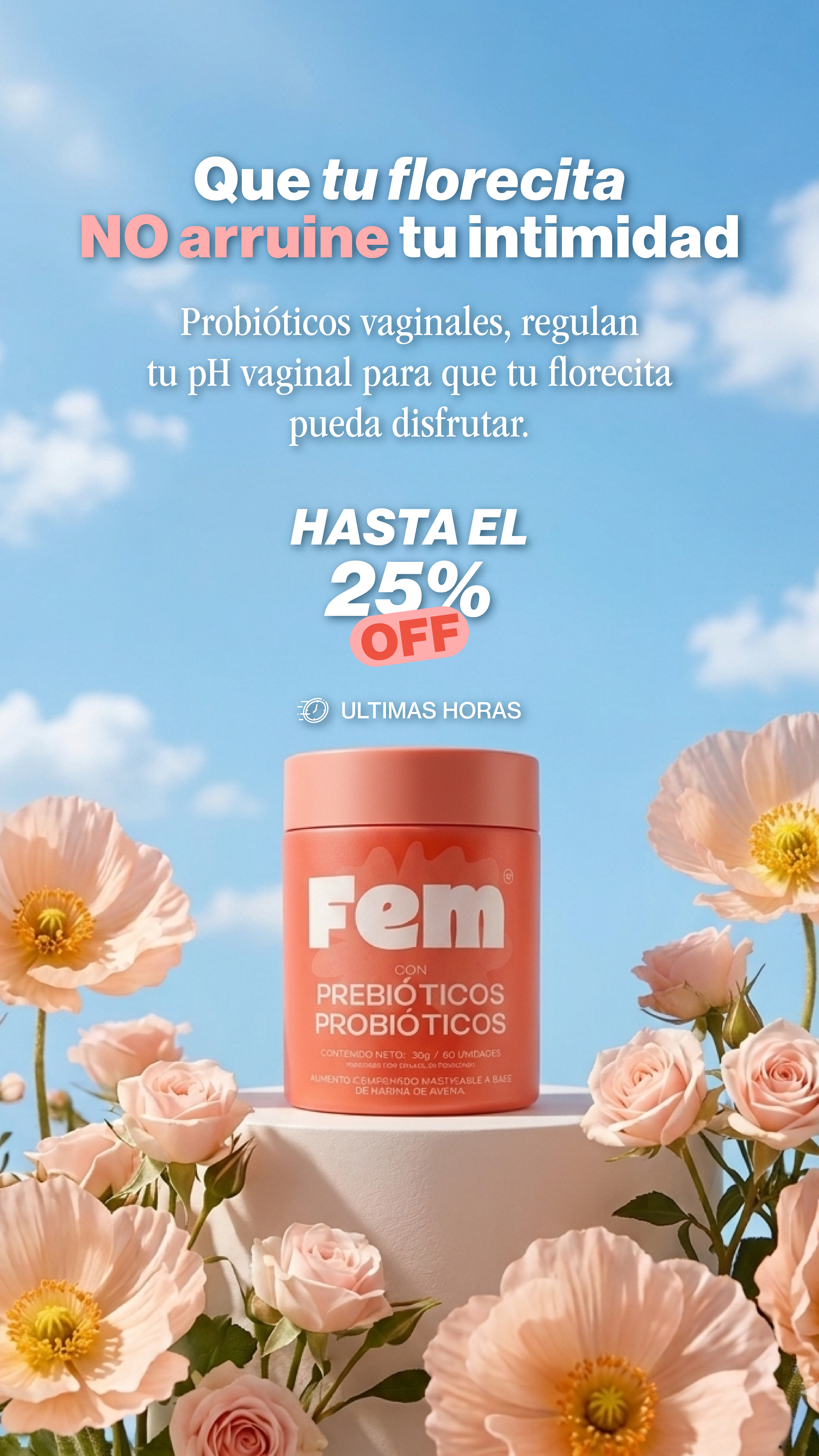 Fem Probiotics Facebook ad