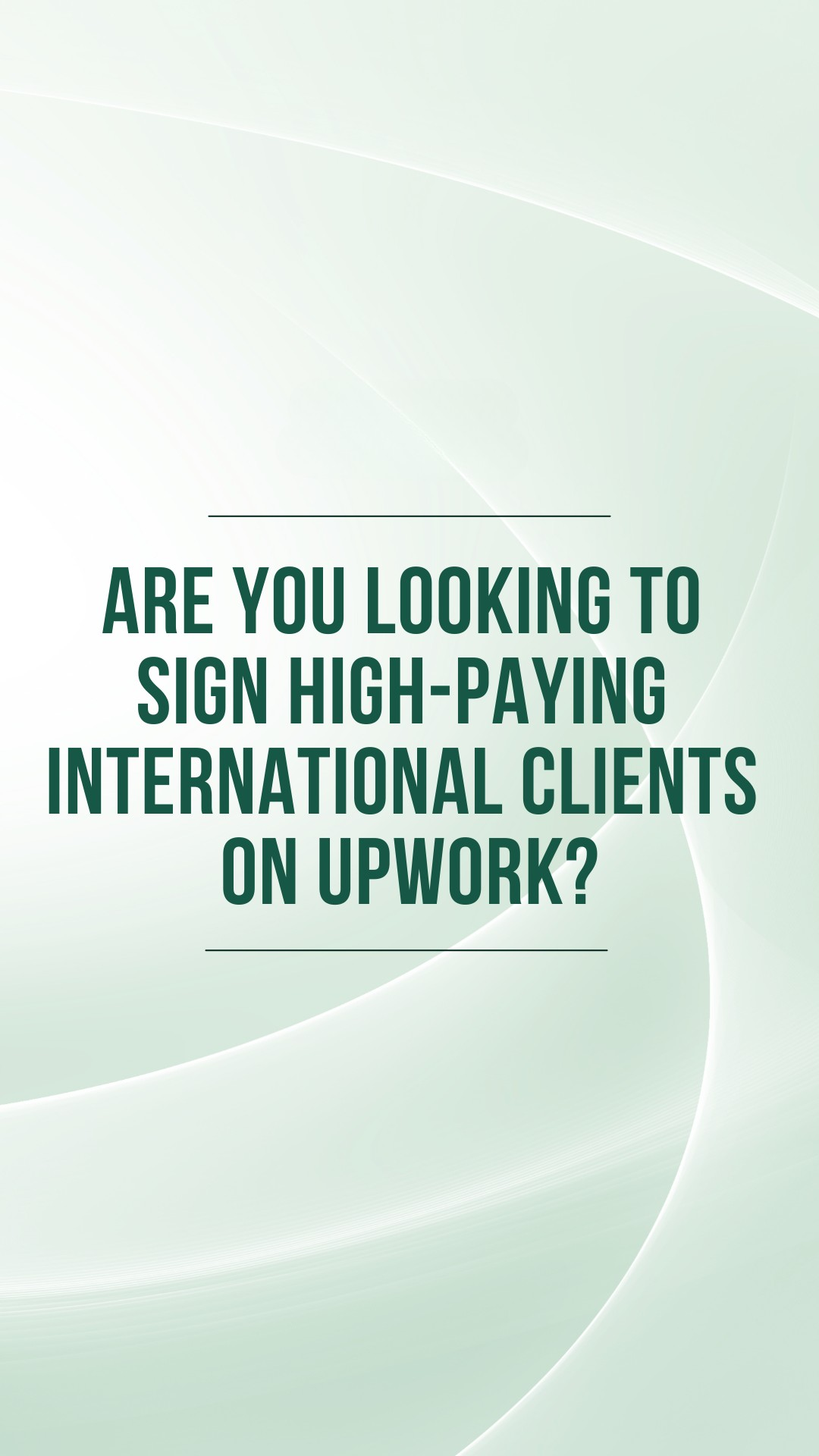 Upwork Outbound Facebook ad