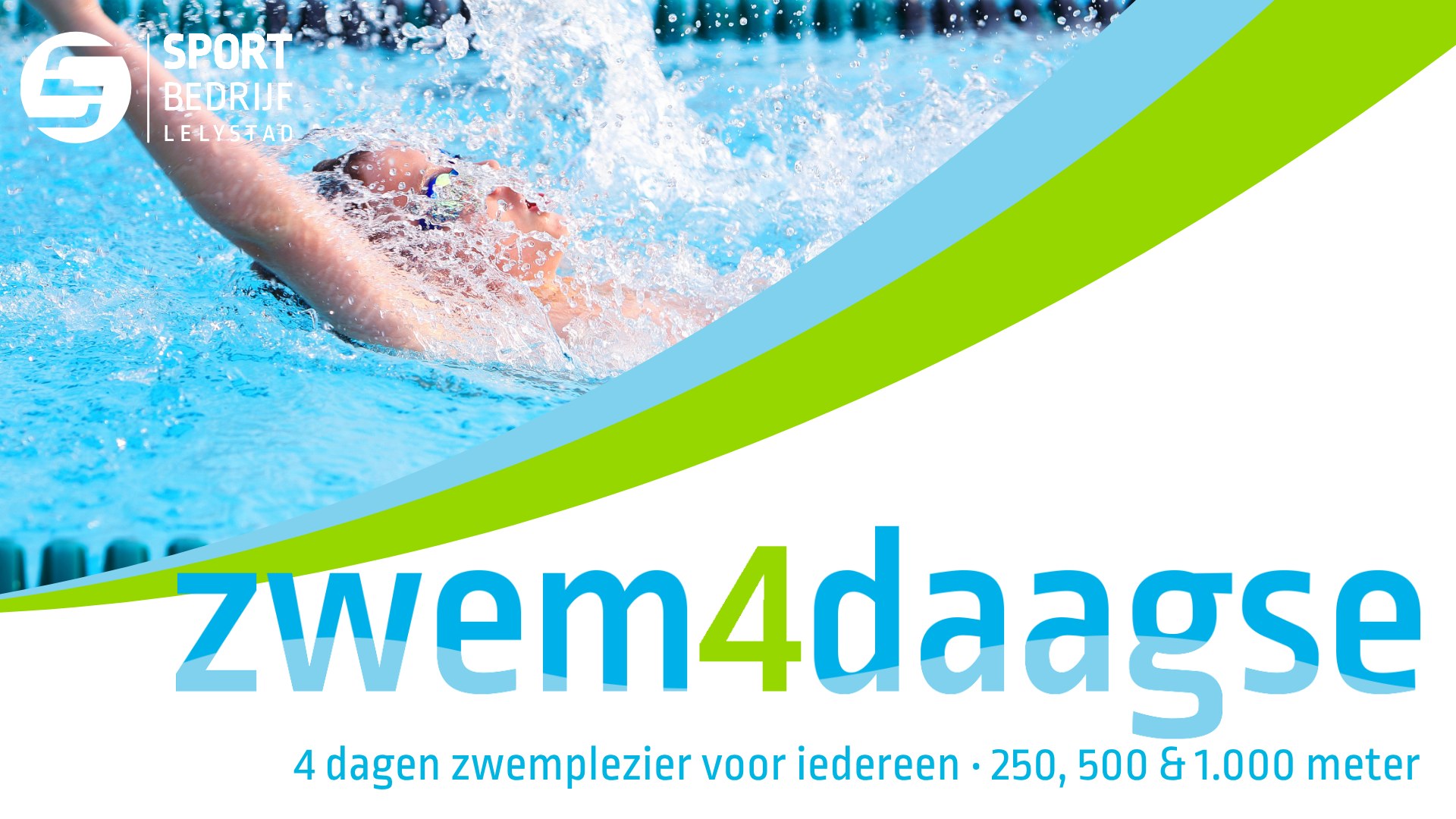 Sportbedrijf Lelystad Facebook ad: Zwemvierdaagse Lelystad | Zwembad De Koploper