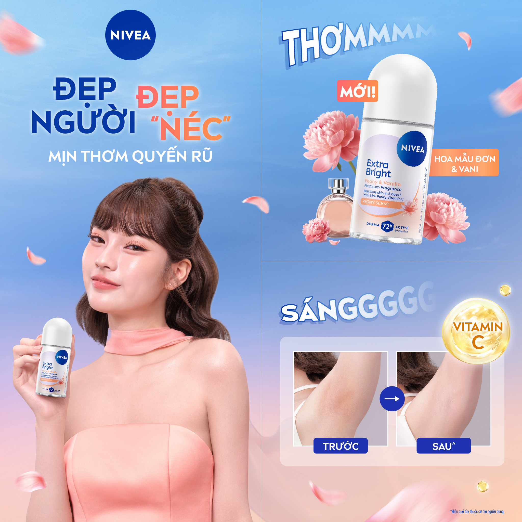NIVEA Facebook ad: ĐẸP NGƯỜI ĐẸP NÉC - MỊN THƠM QUYẾN RŨ