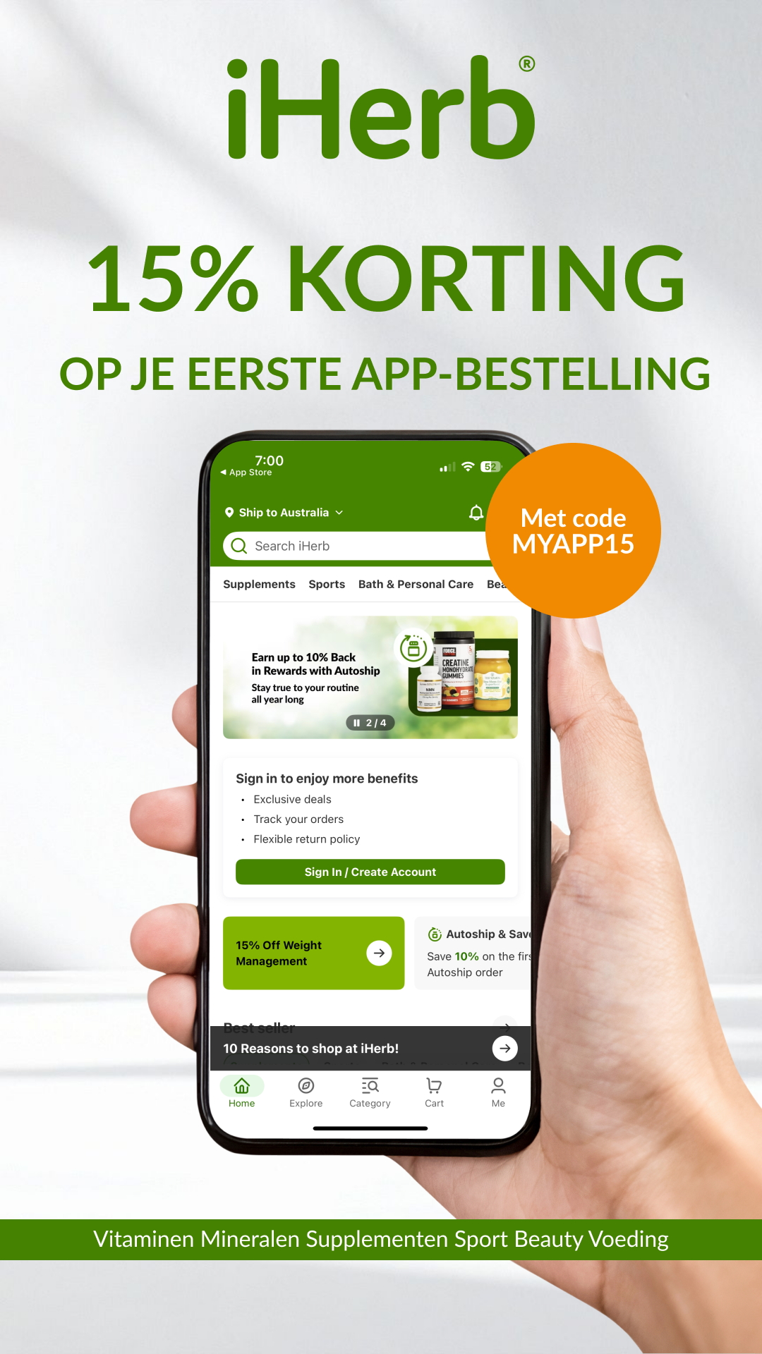 iHerb Facebook ad