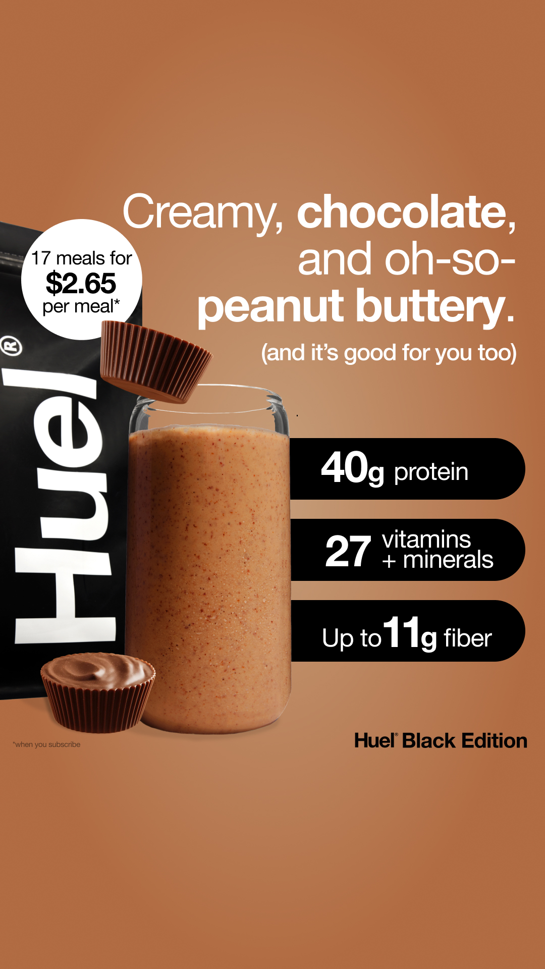 Huel Facebook ad