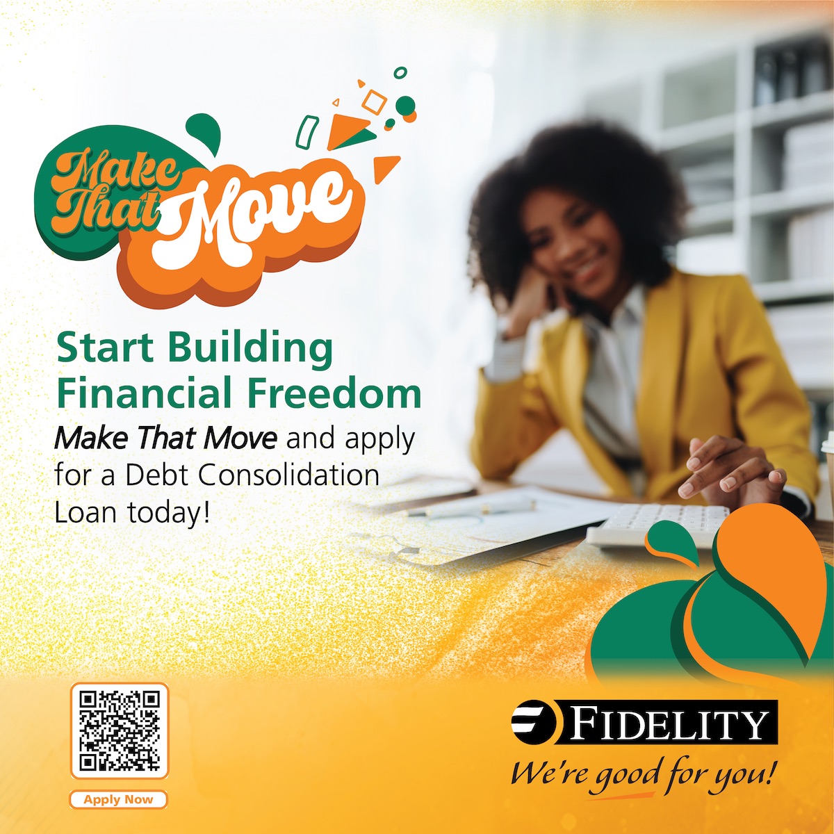 Fidelity Bank Bahamas Limited Facebook ad: Make that move and see the difference.