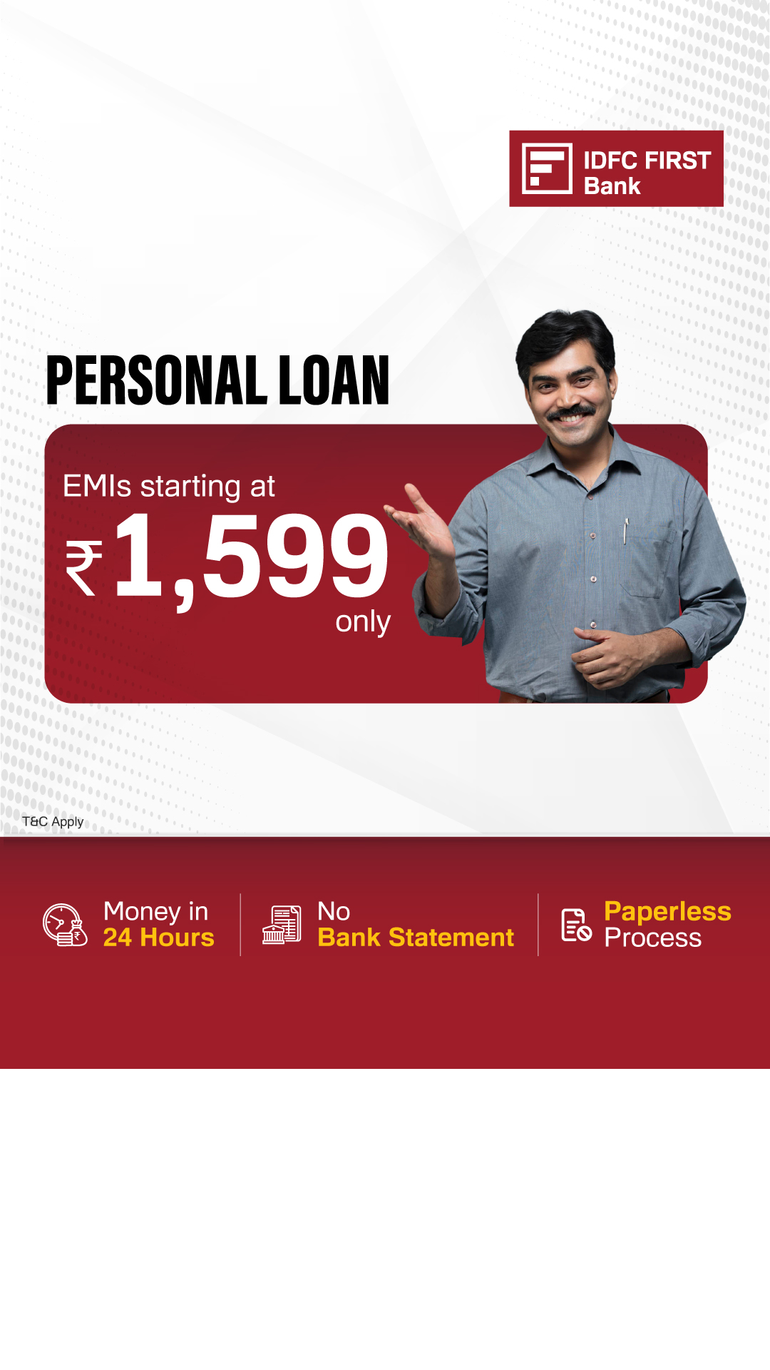IDFC FIRST Bank Facebook ad