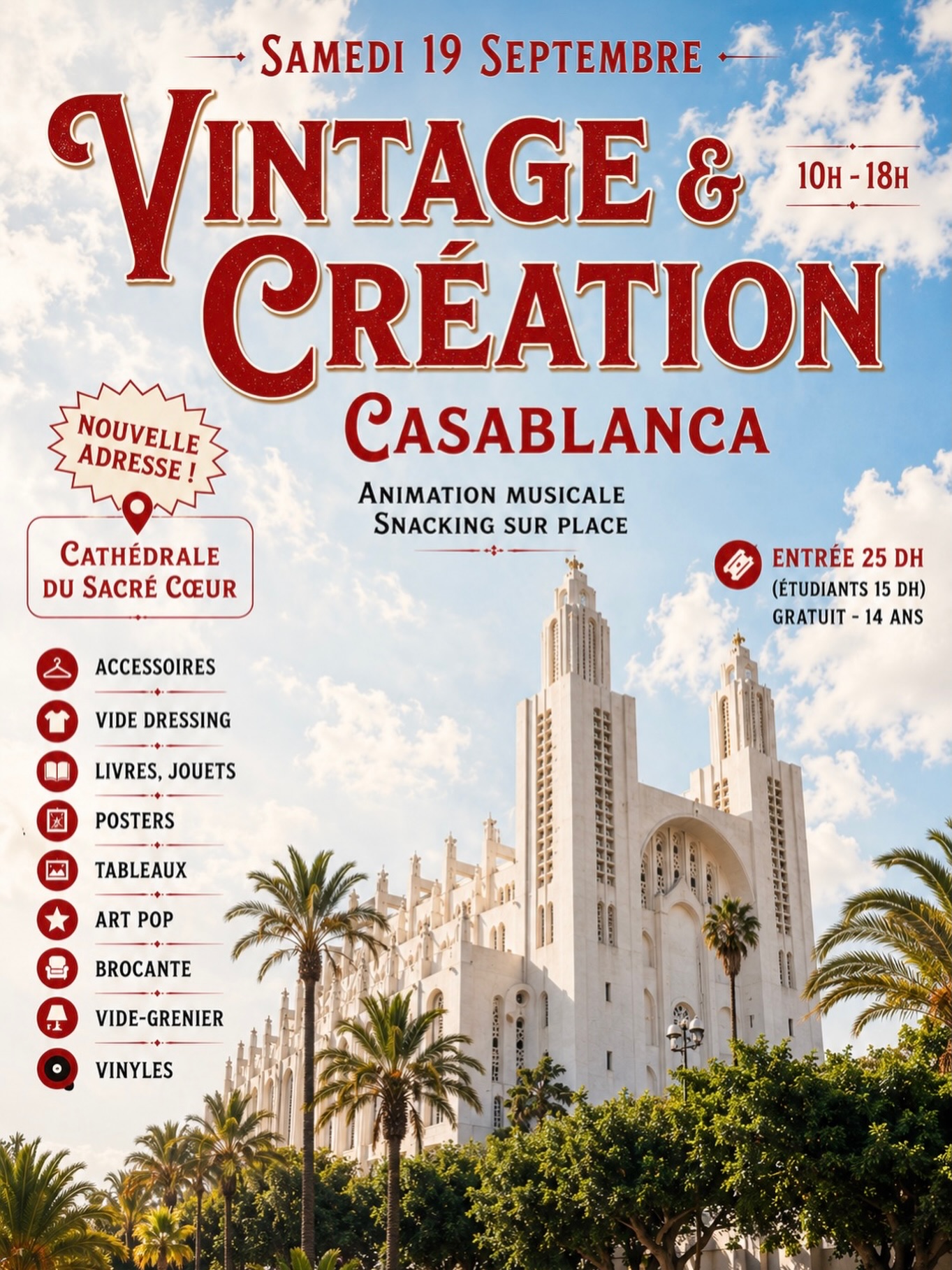Vintage et créations Facebook ad: LA MÉGA ÉDITION DU GRAND MARCHÉ VINTAGE &…