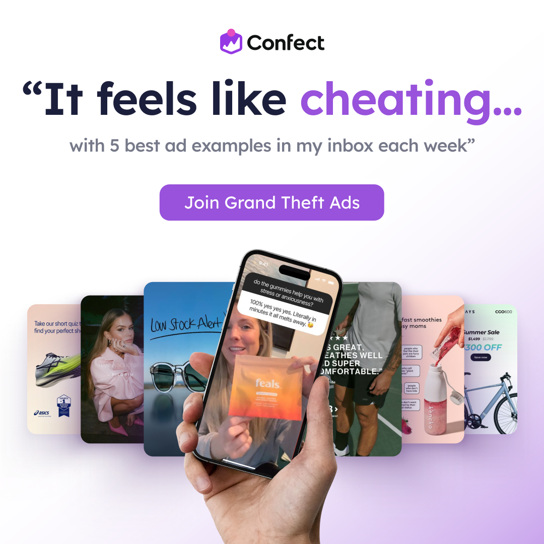 Confect Facebook ad