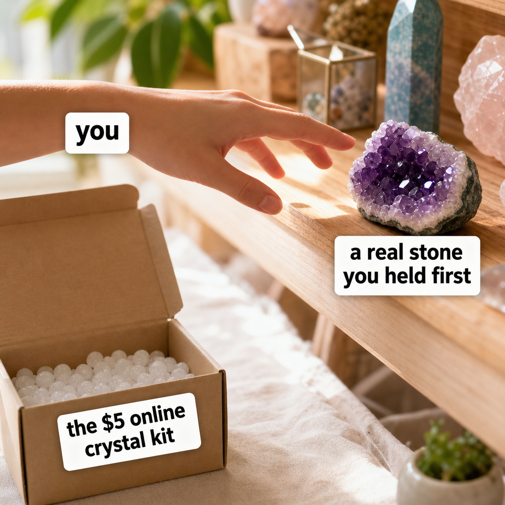 The Rock Space Facebook ad: Hold something real. Open 7 days.