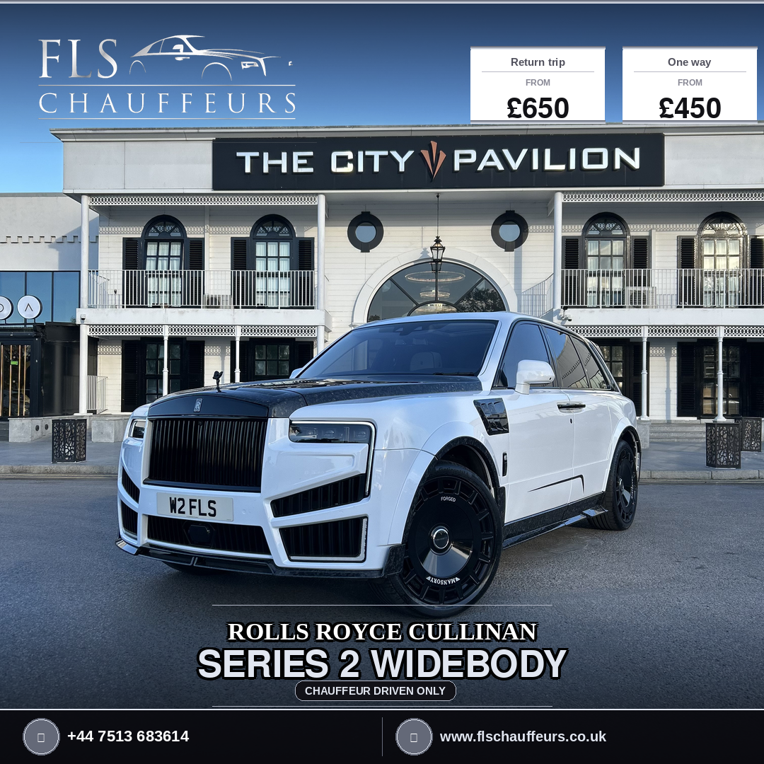 Flschauffeurs Facebook ad: Rolls-Royce Cullinan Wedding Hire