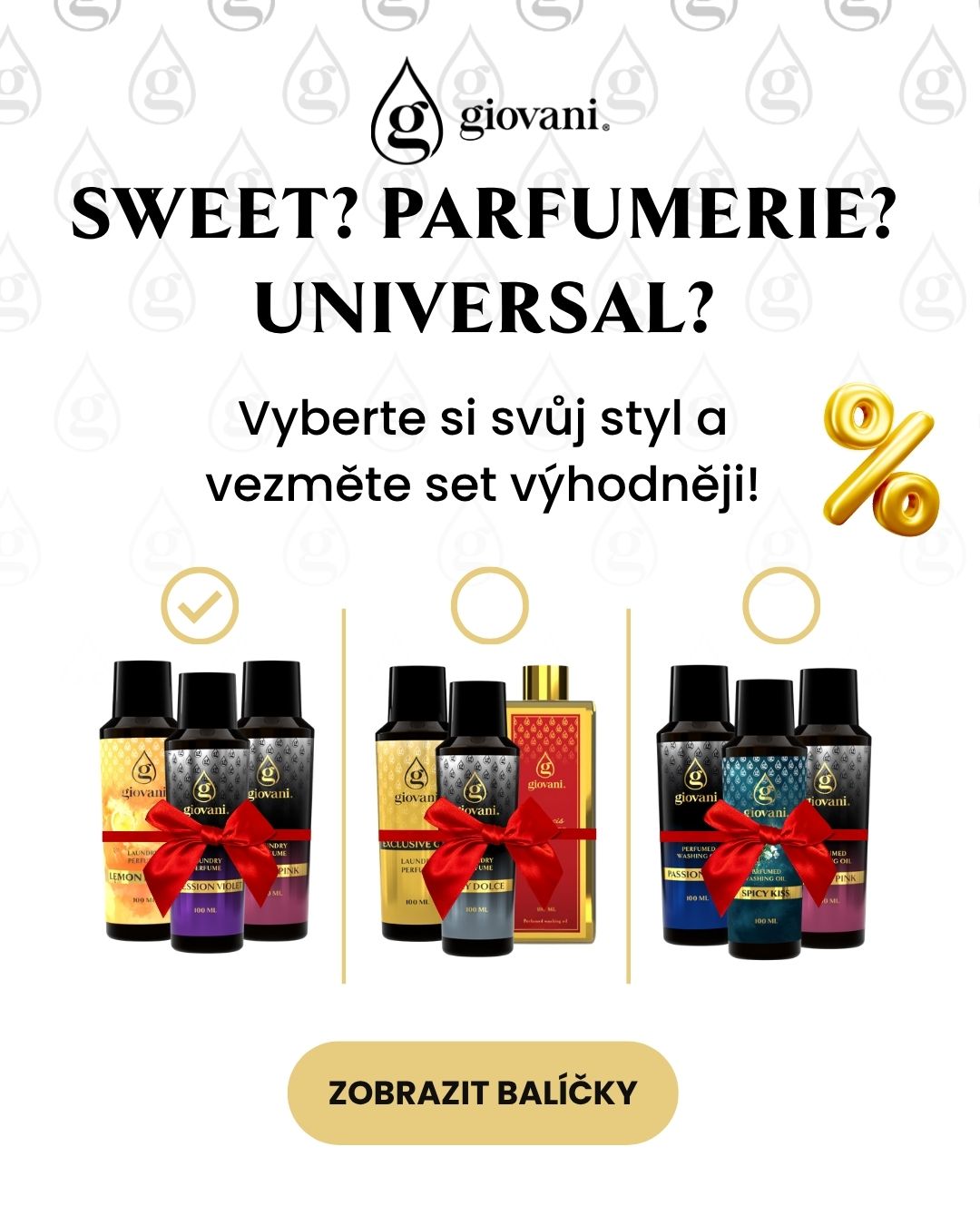 Giovani.cz Facebook ad: Vyzkoušejte více vůní najednou